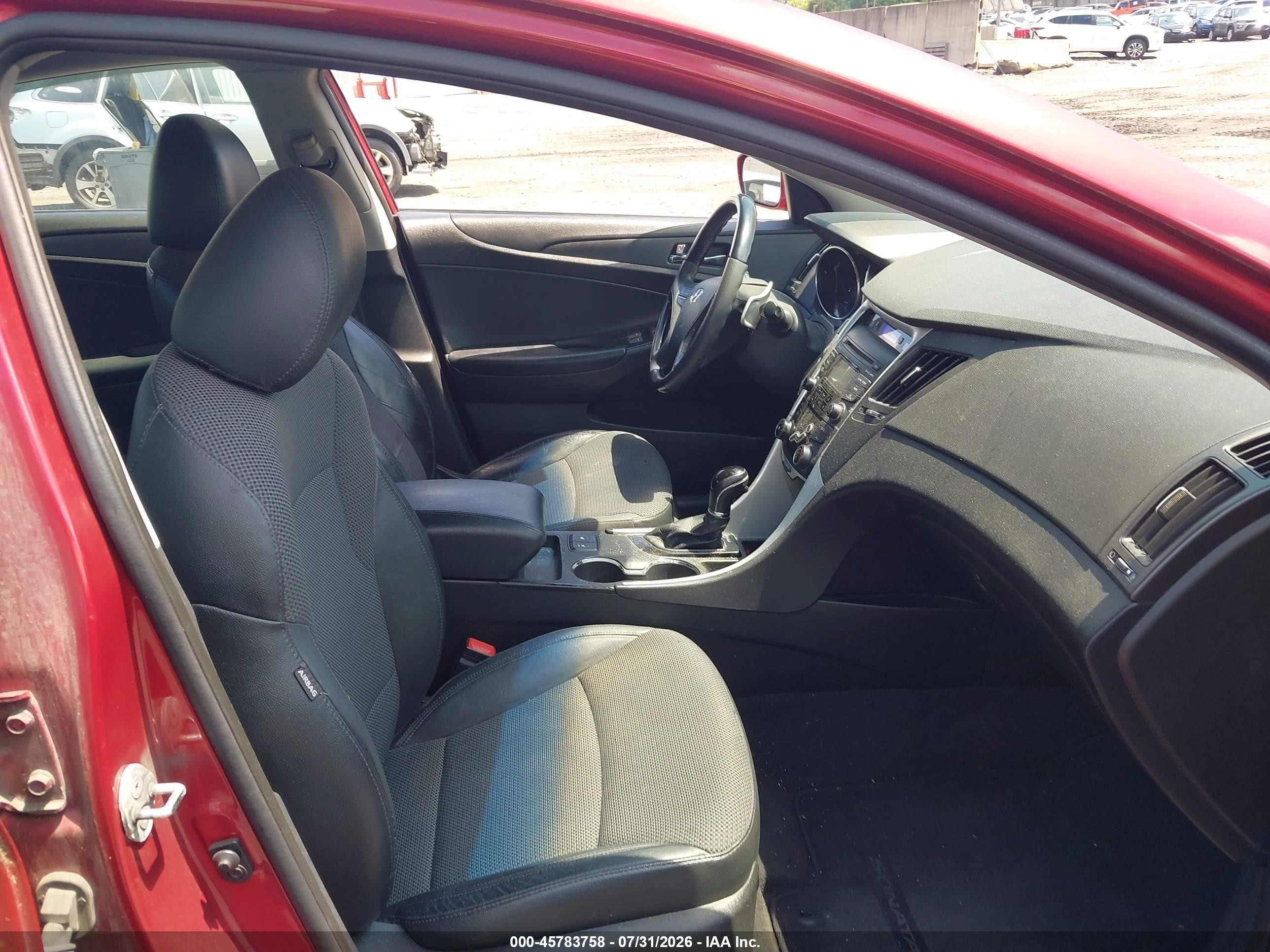 2013 Hyundai Sonata Se Red vin: 5NPEC4AC8DH509095