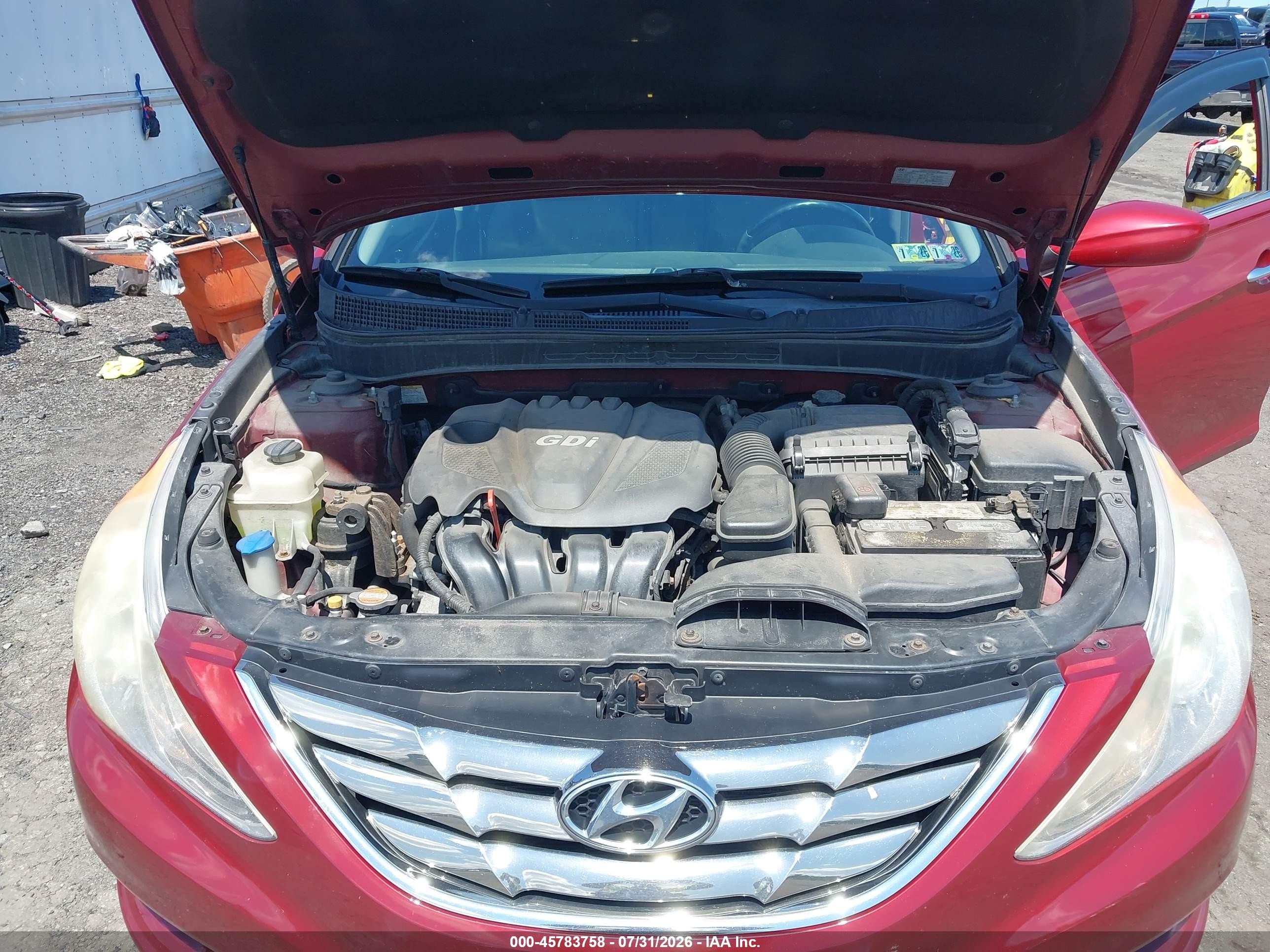 2013 Hyundai Sonata Se Red vin: 5NPEC4AC8DH509095