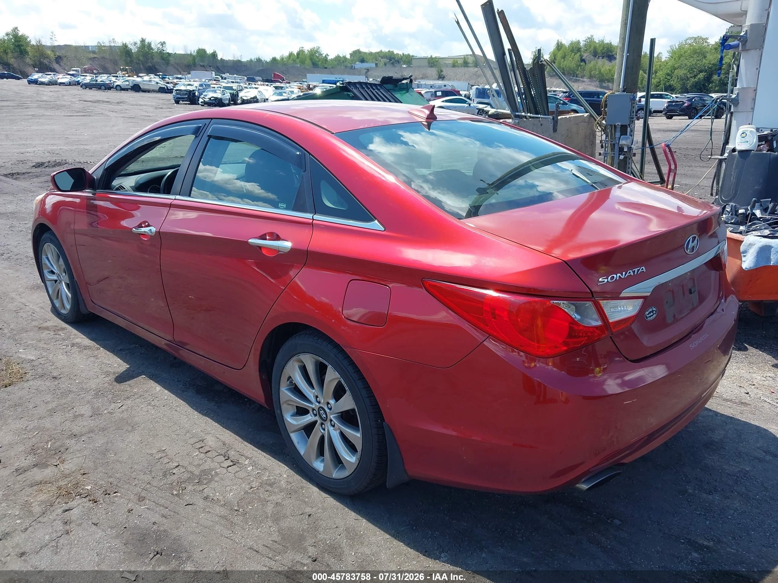 2013 Hyundai Sonata Se Red vin: 5NPEC4AC8DH509095