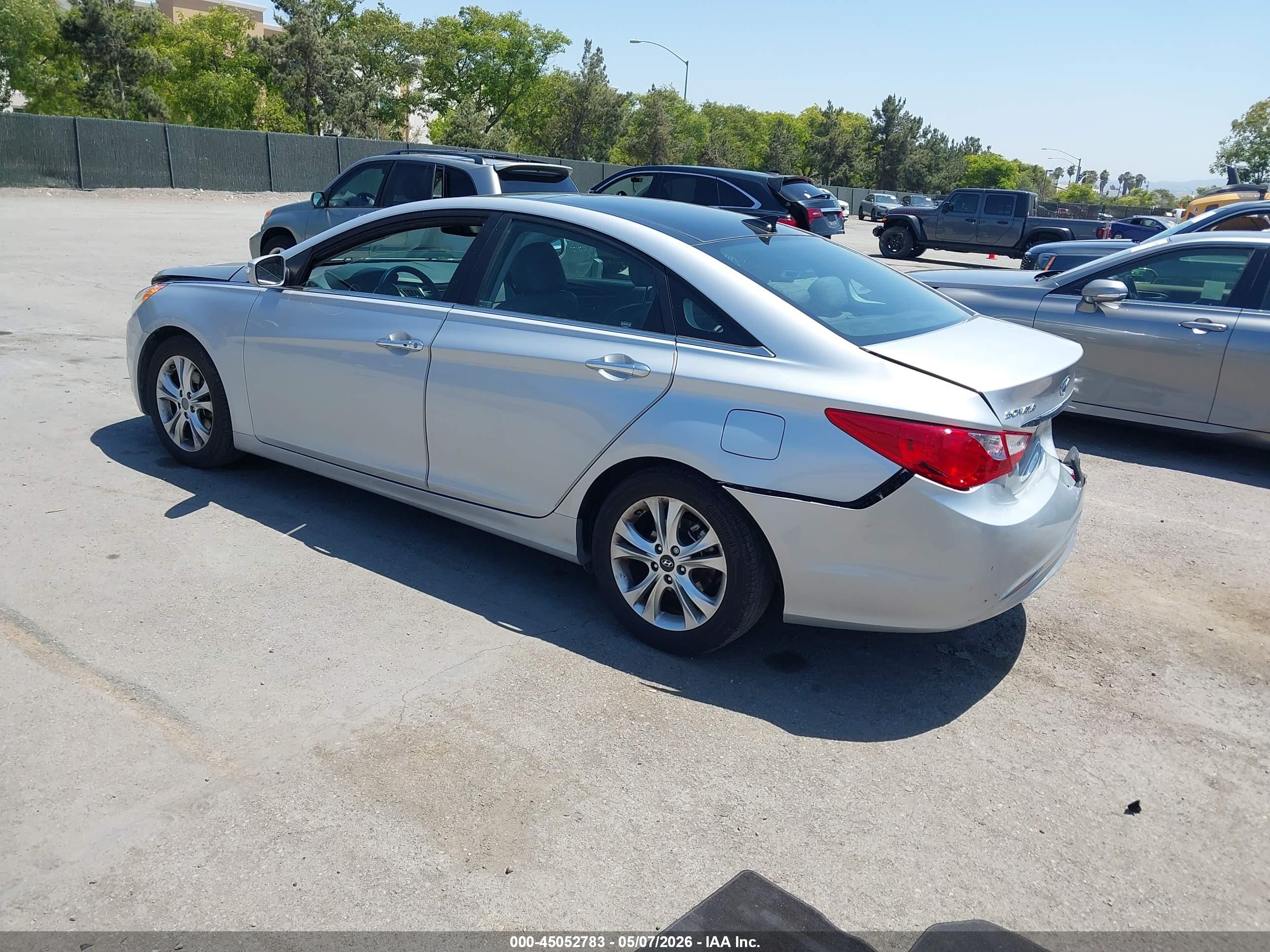 2013 Hyundai Sonata Limited Silver vin: 5NPEC4AC8DH519352