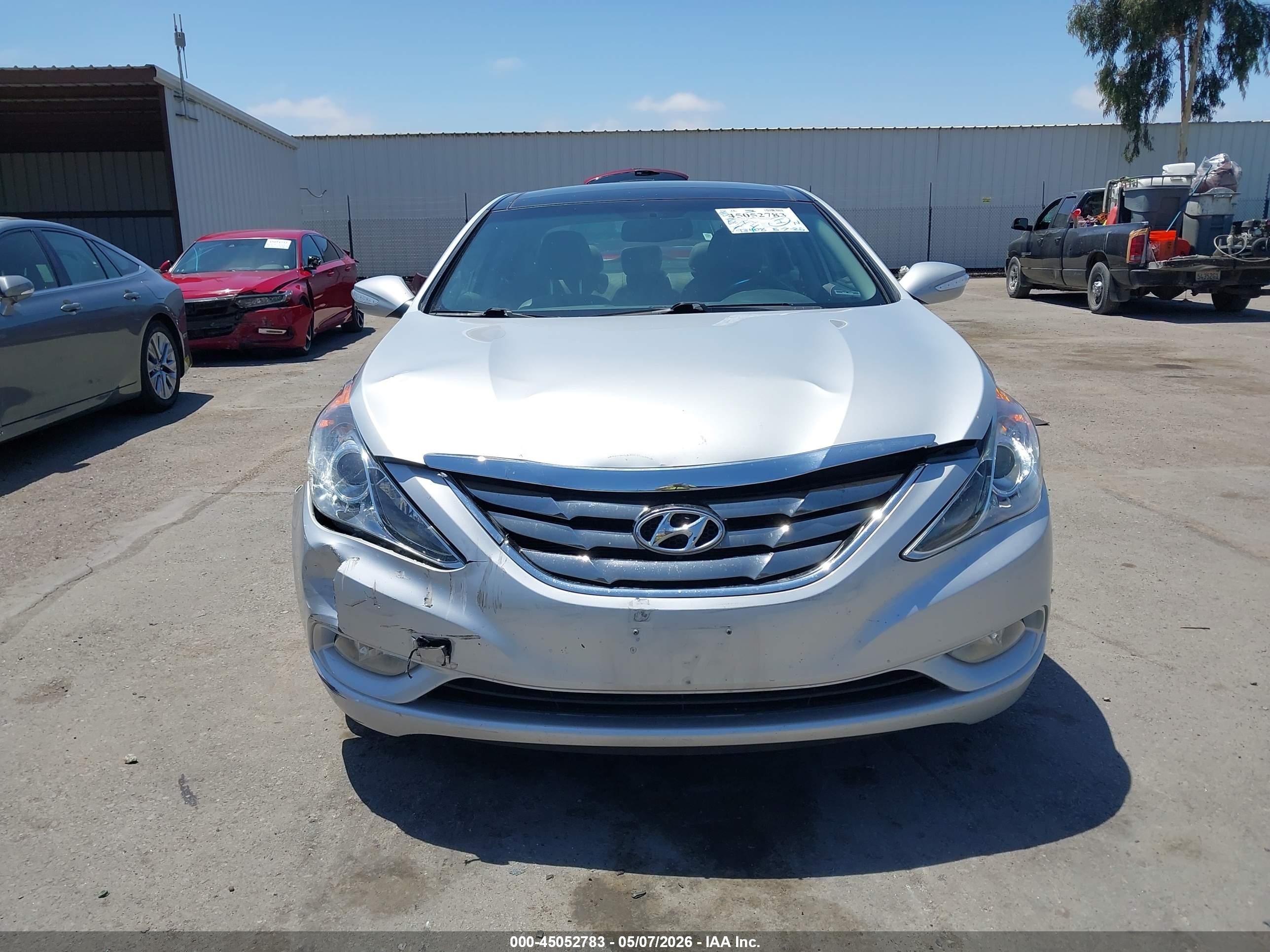 2013 Hyundai Sonata Limited Silver vin: 5NPEC4AC8DH519352