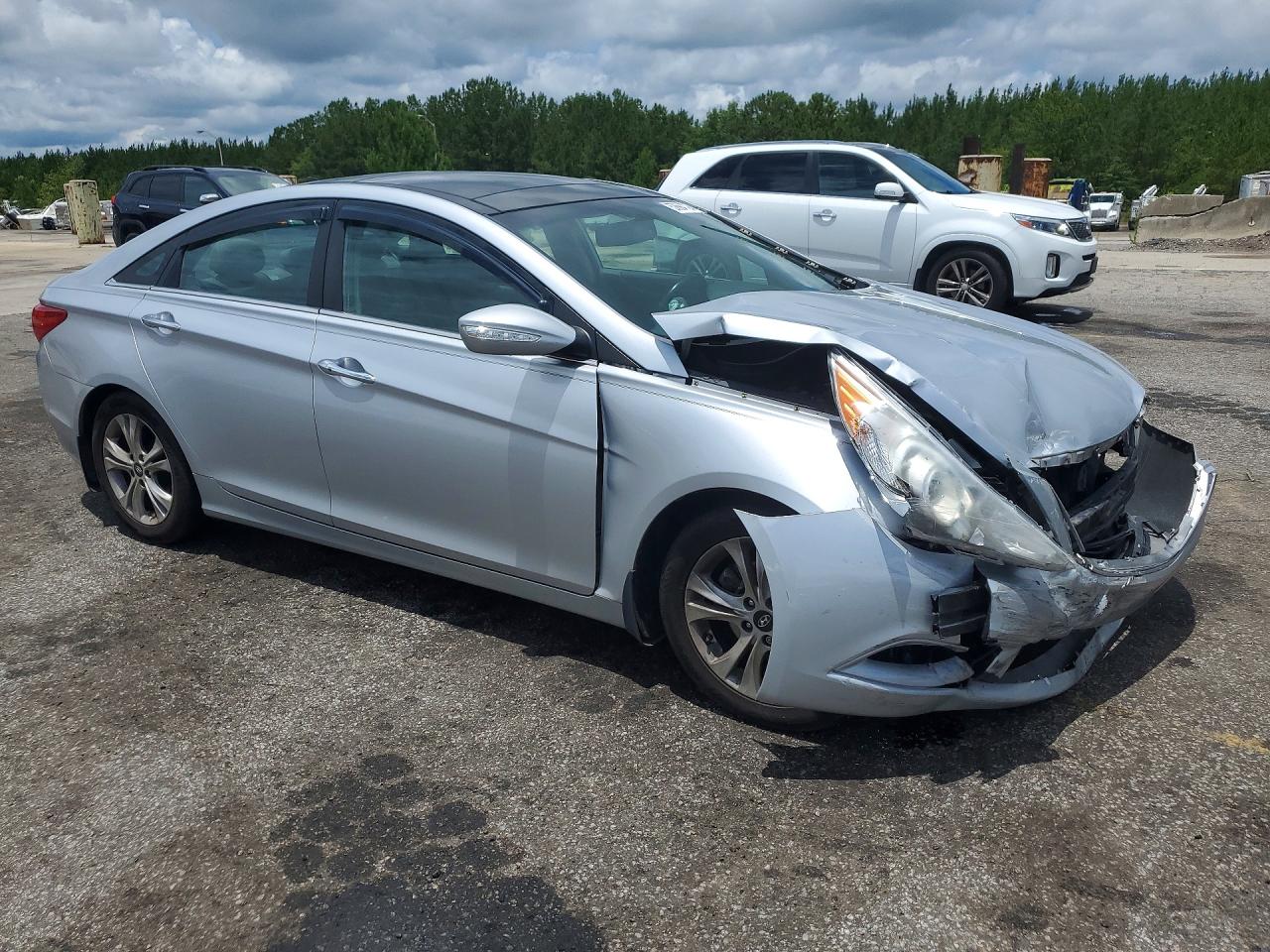 2013 Hyundai Sonata Limited Silver vin: 5NPEC4AC8DH550486