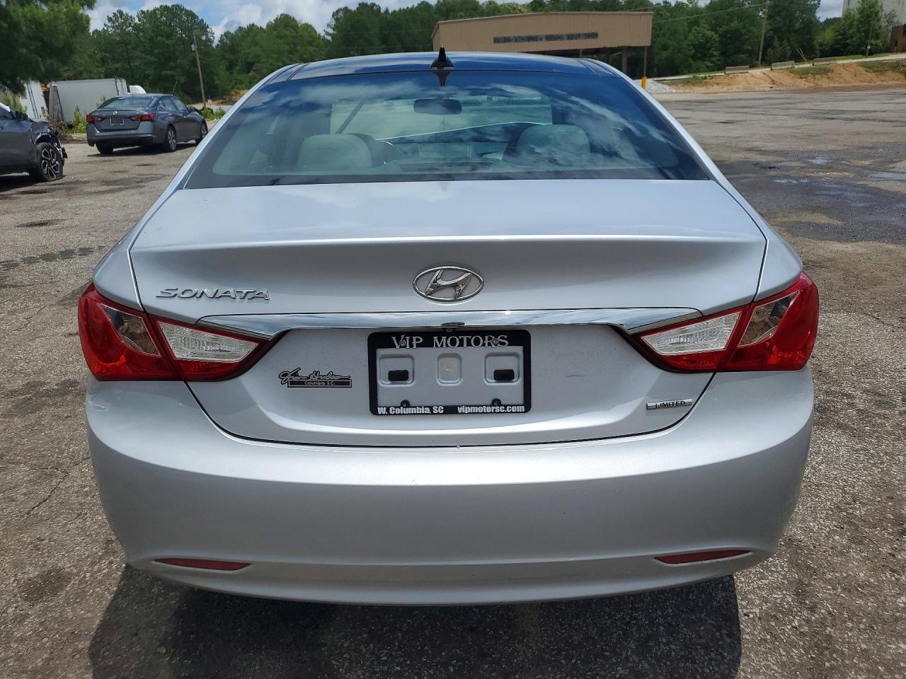 2013 Hyundai Sonata Limited Silver vin: 5NPEC4AC8DH550486