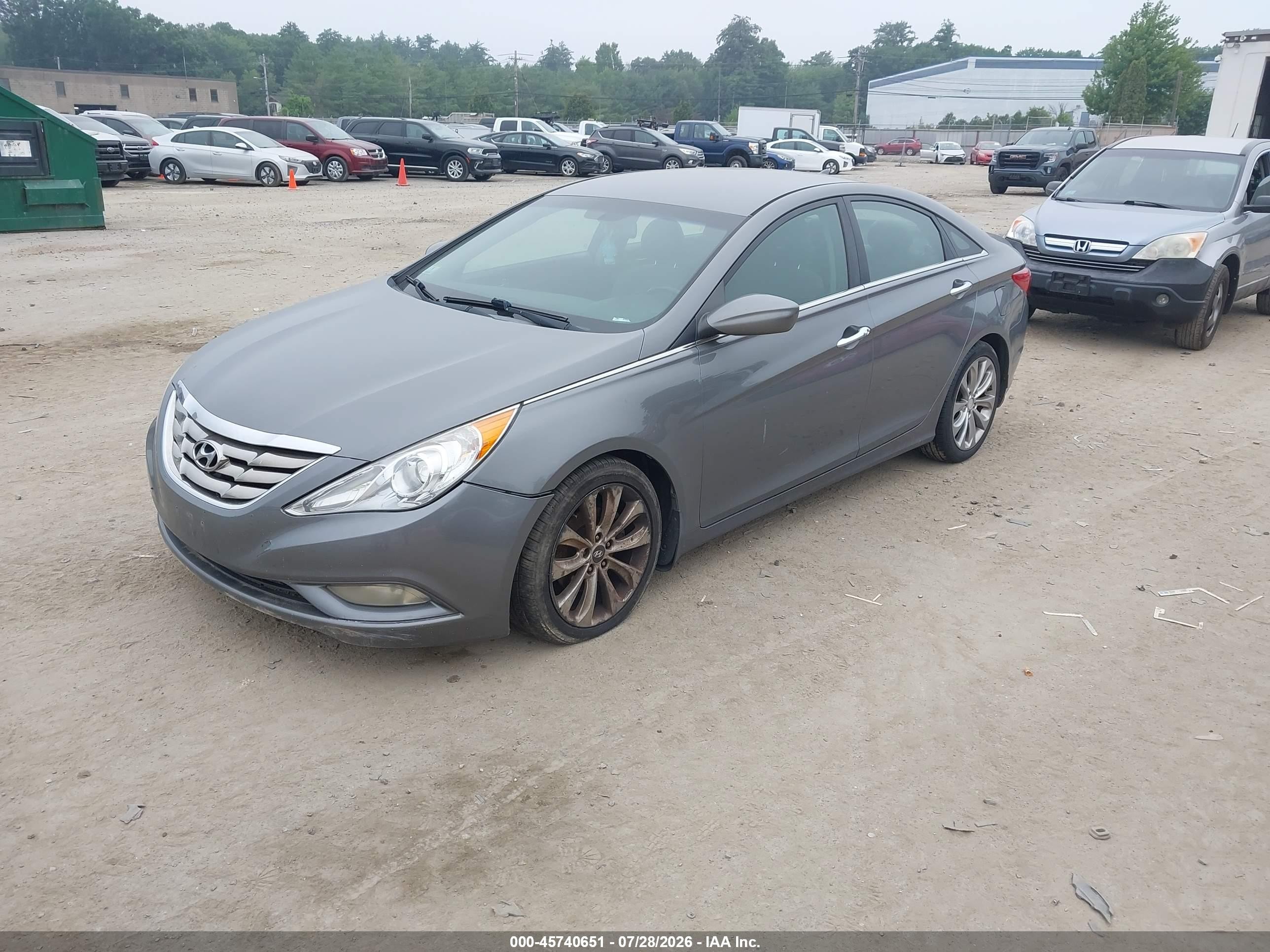 2013 Hyundai Sonata Se Gray vin: 5NPEC4AC8DH558247
