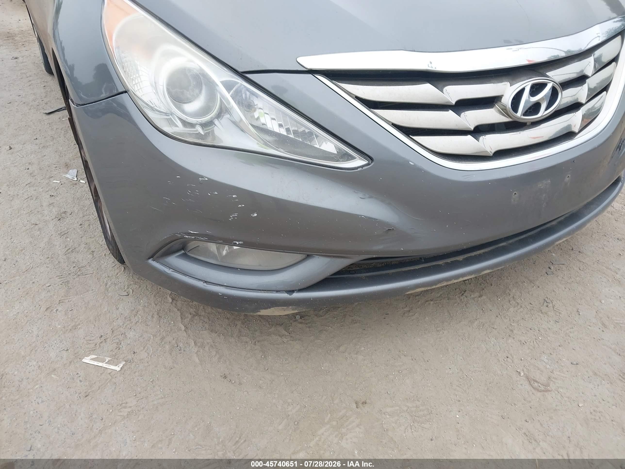 2013 Hyundai Sonata Se Gray vin: 5NPEC4AC8DH558247