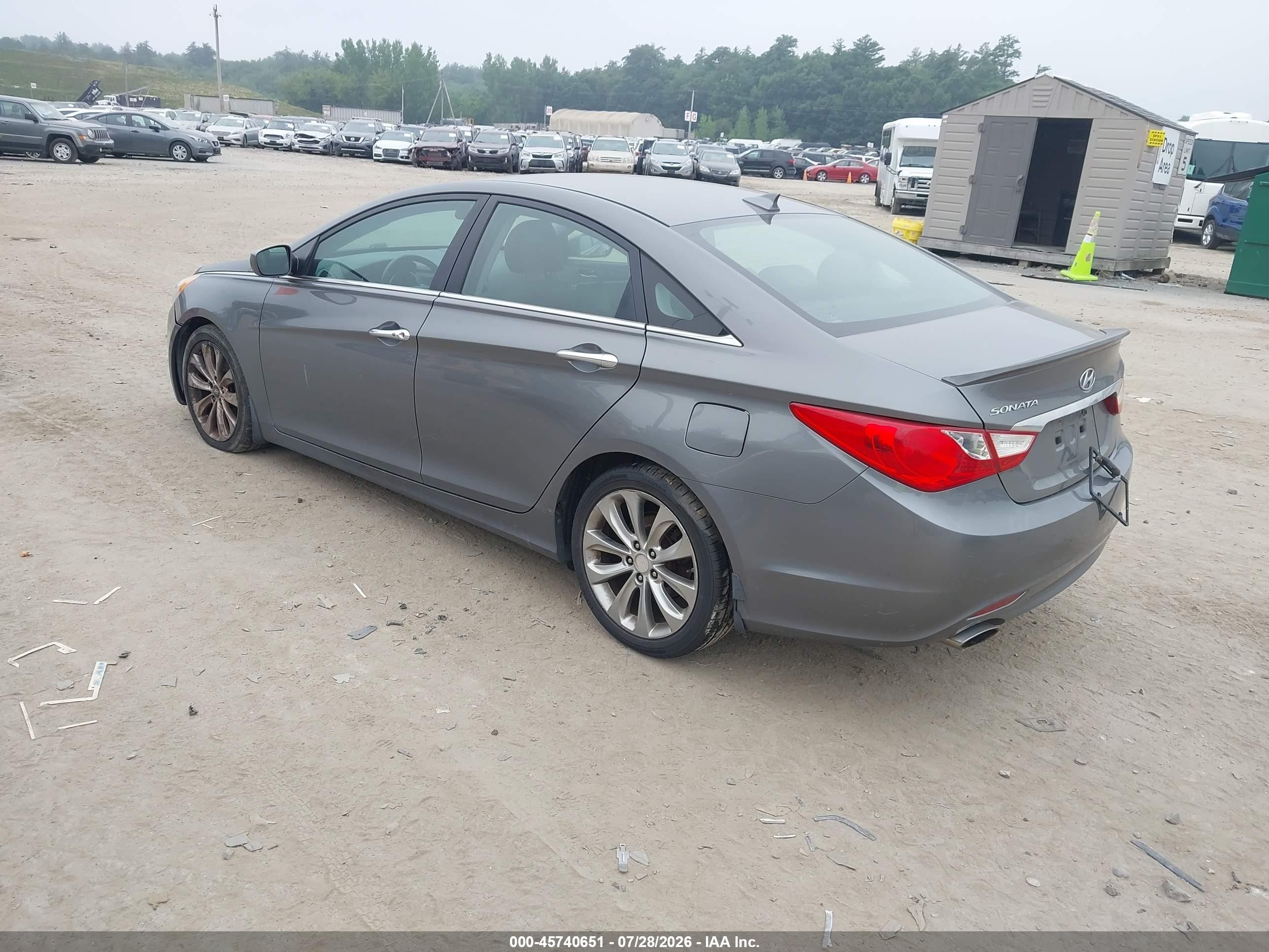 2013 Hyundai Sonata Se Gray vin: 5NPEC4AC8DH558247