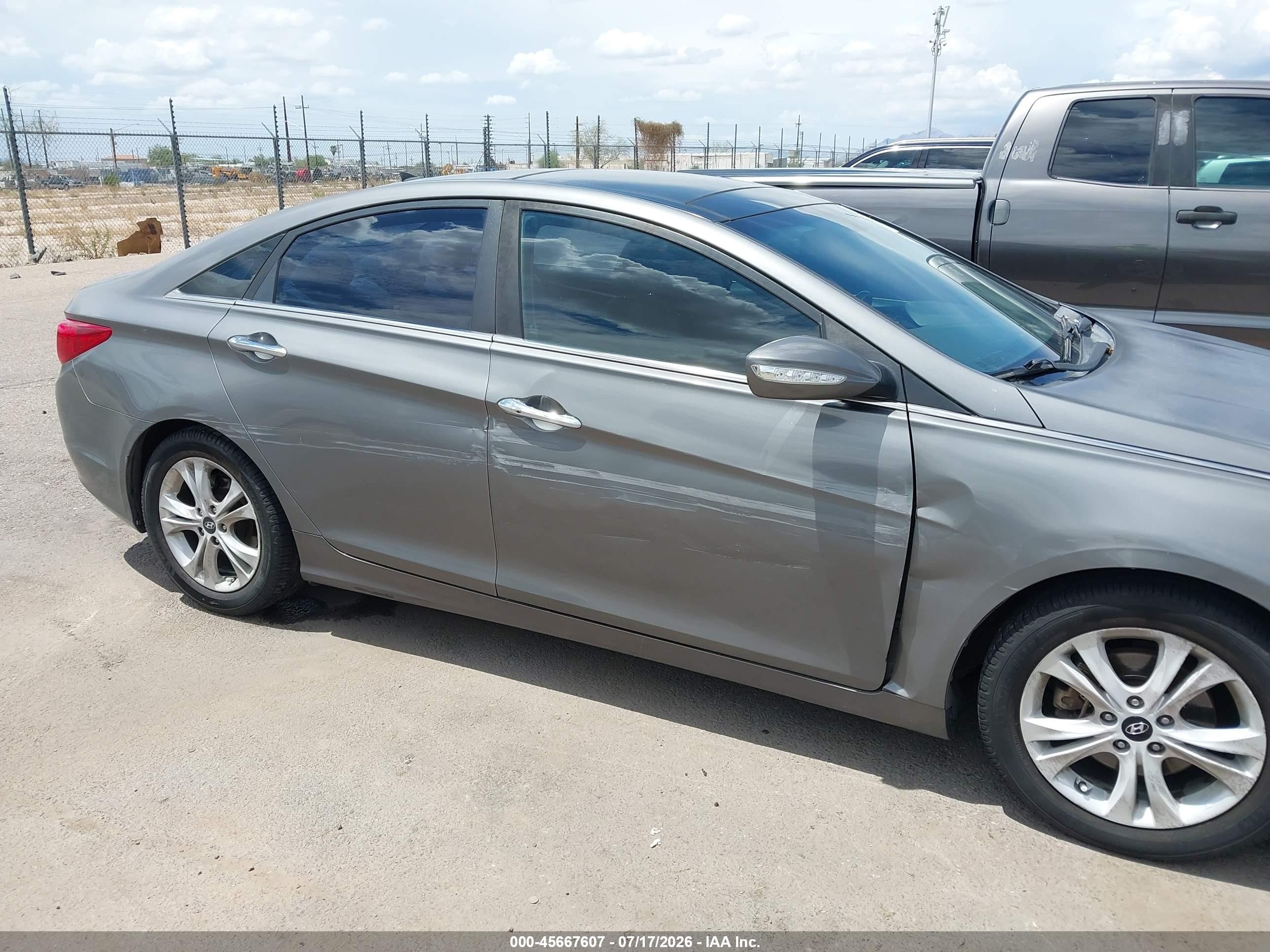 2013 Hyundai Sonata Limited Серый vin: 5NPEC4AC8DH592589