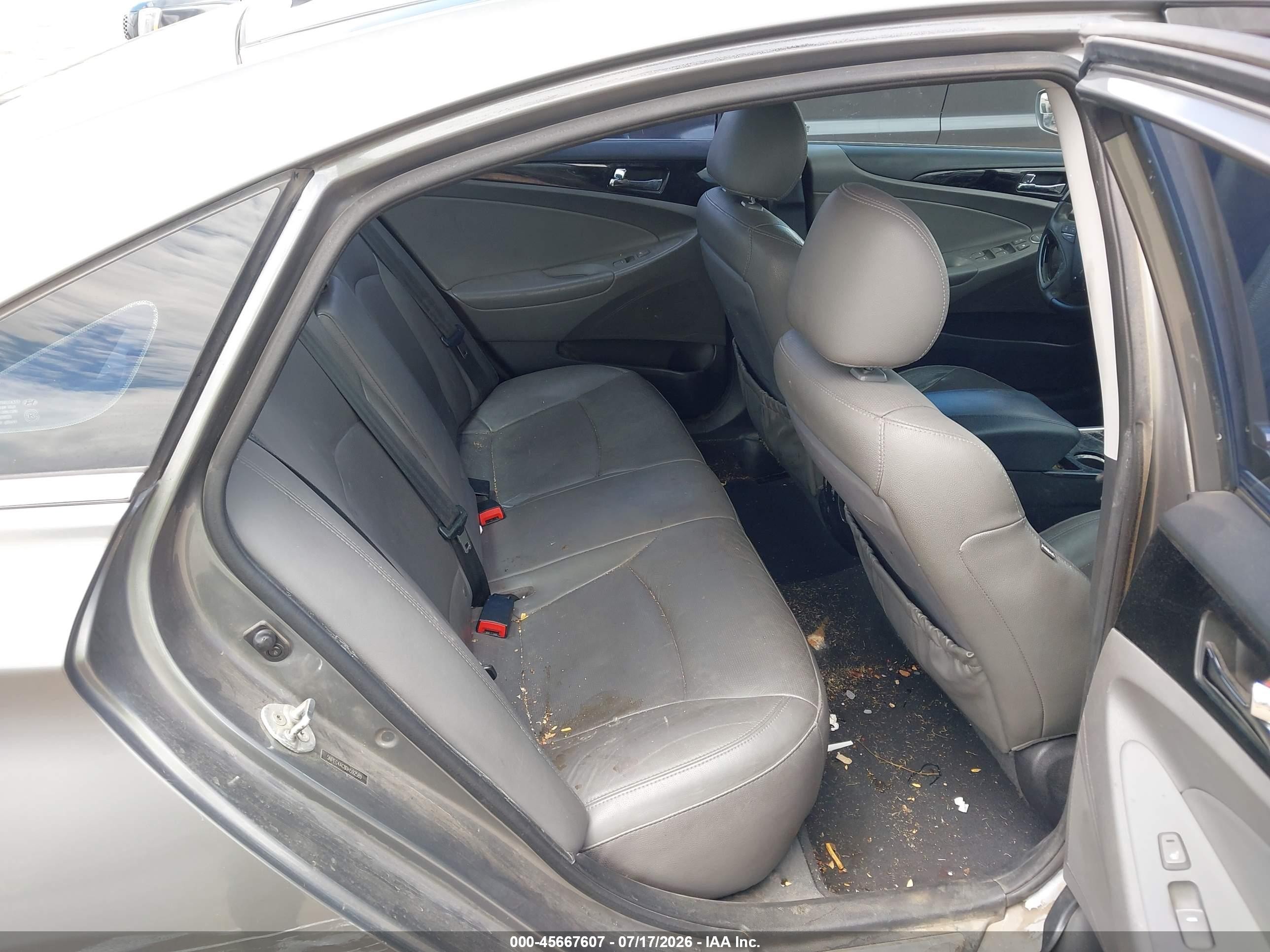 2013 Hyundai Sonata Limited Серый vin: 5NPEC4AC8DH592589