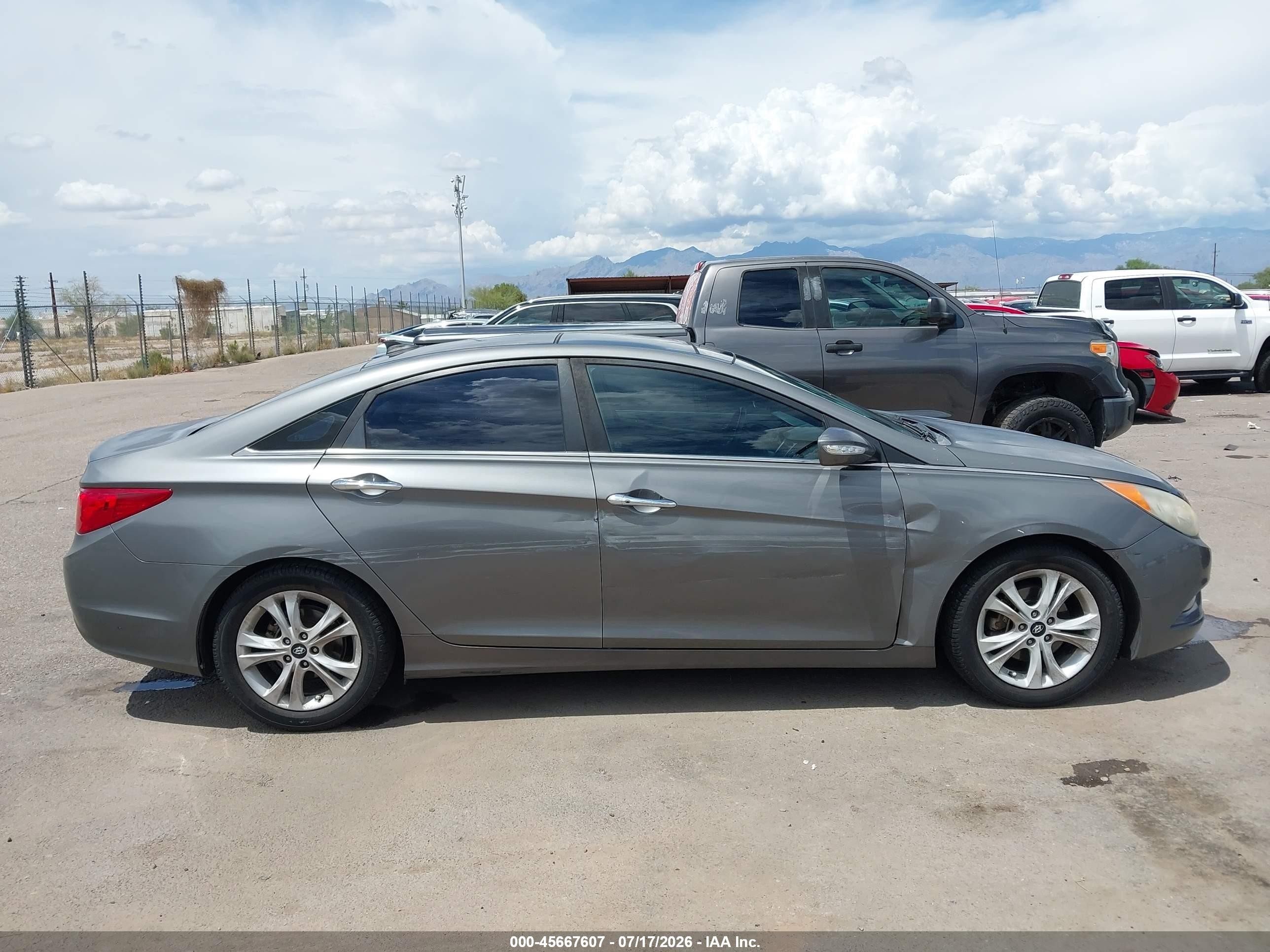 2013 Hyundai Sonata Limited Серый vin: 5NPEC4AC8DH592589