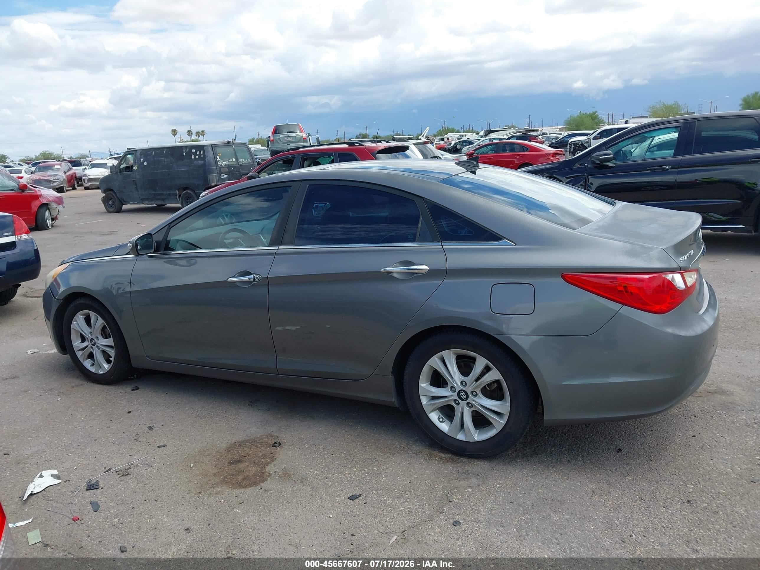 2013 Hyundai Sonata Limited Серый vin: 5NPEC4AC8DH592589