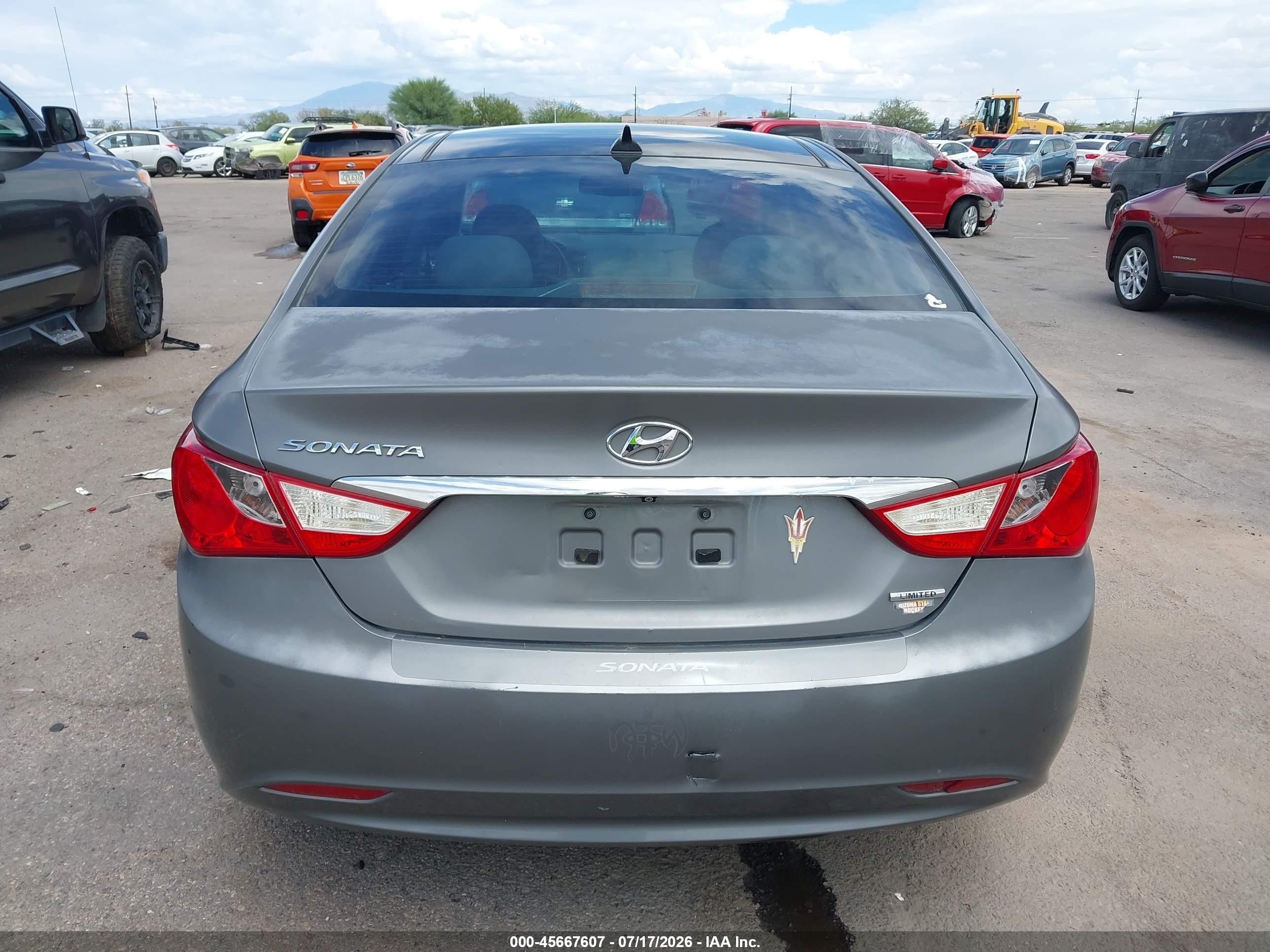 2013 Hyundai Sonata Limited Серый vin: 5NPEC4AC8DH592589