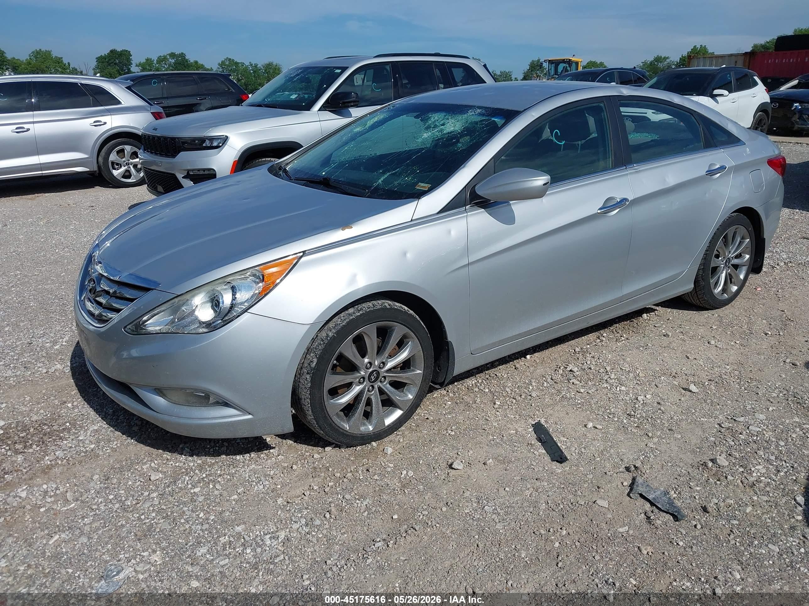 2013 Hyundai Sonata Se Silver vin: 5NPEC4AC8DH597176