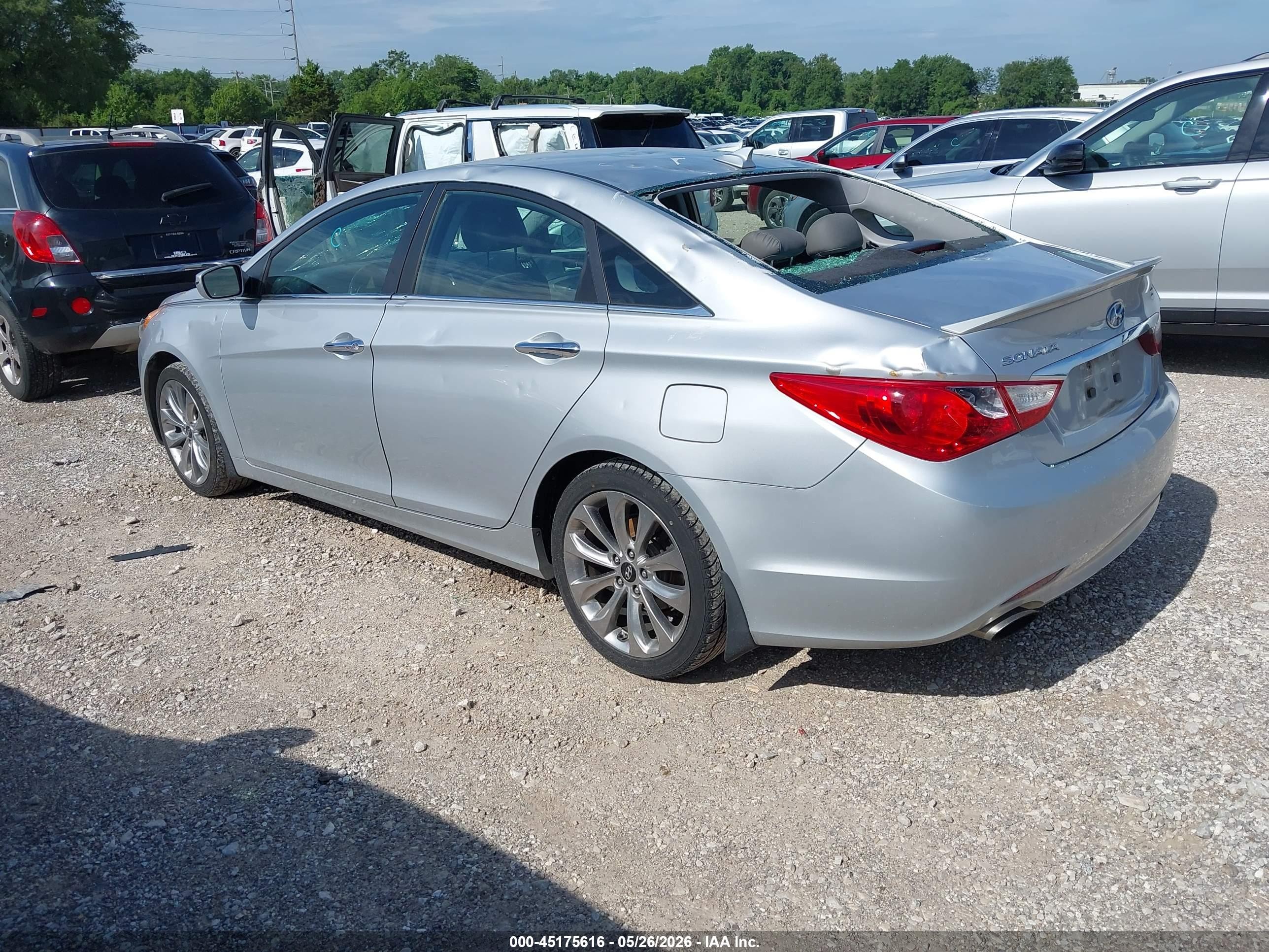 2013 Hyundai Sonata Se Silver vin: 5NPEC4AC8DH597176