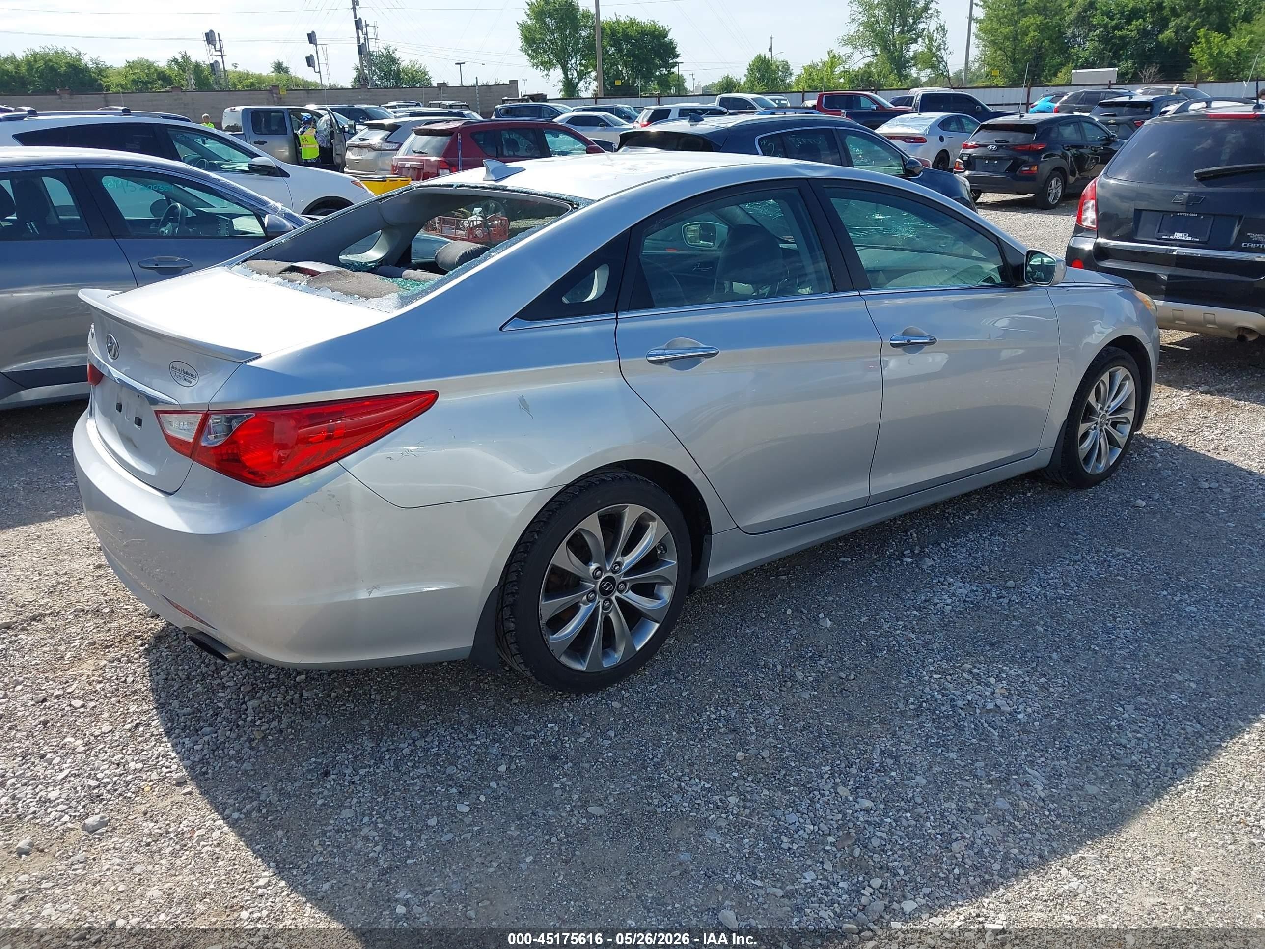 2013 Hyundai Sonata Se Silver vin: 5NPEC4AC8DH597176