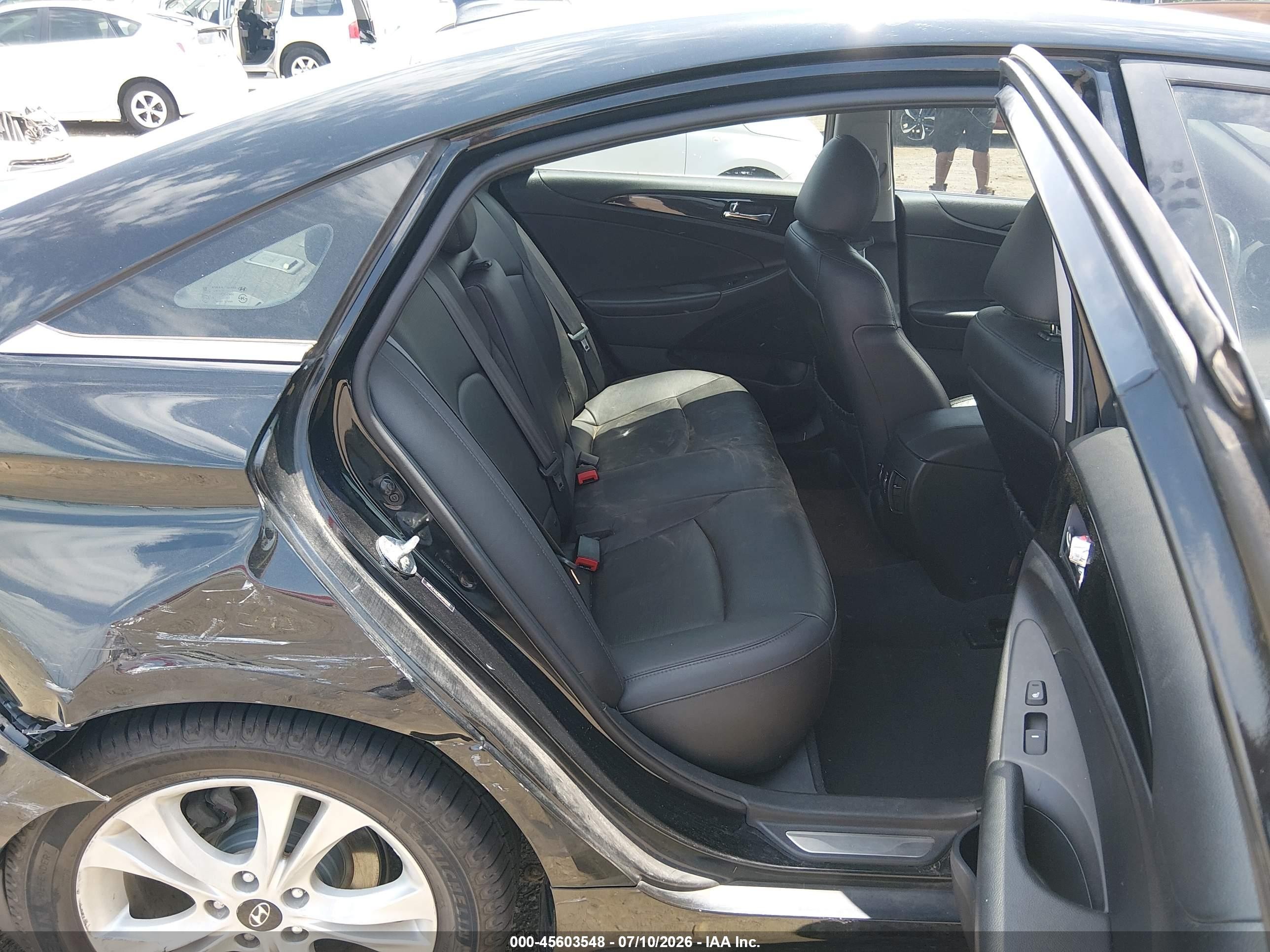 2013 Hyundai Sonata Limited Black vin: 5NPEC4AC8DH599008