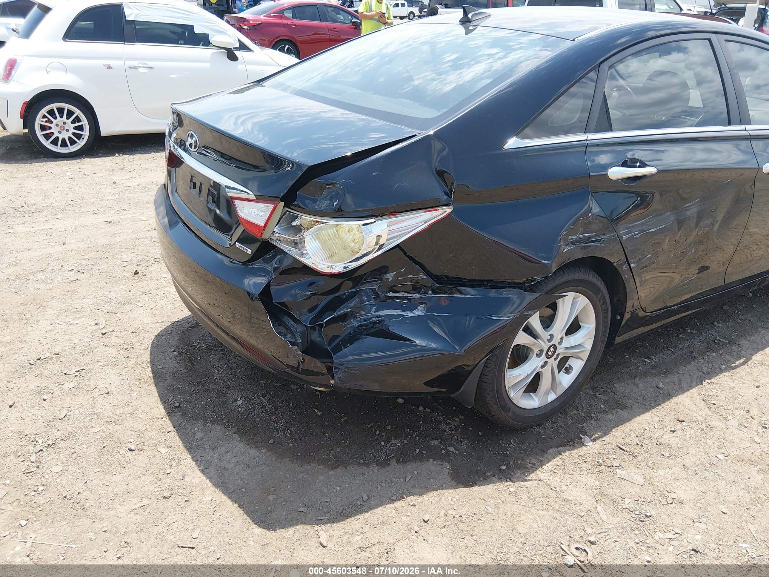 2013 Hyundai Sonata Limited Black vin: 5NPEC4AC8DH599008