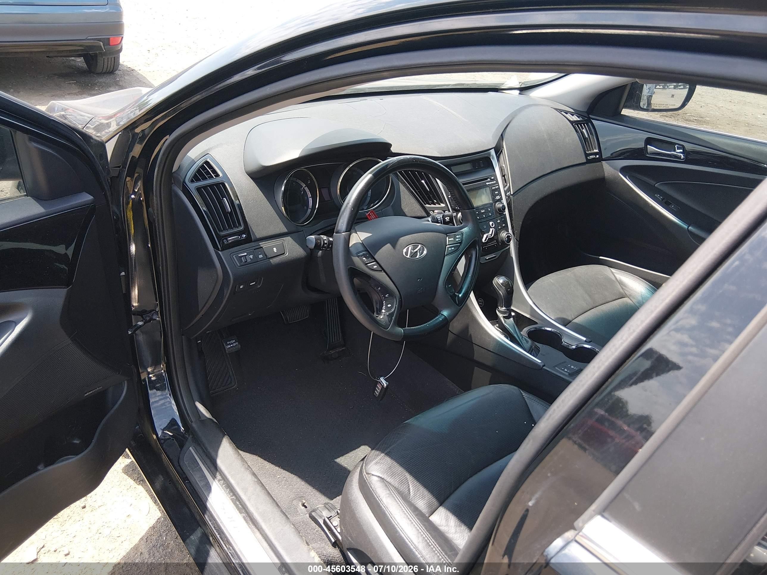 2013 Hyundai Sonata Limited Black vin: 5NPEC4AC8DH599008