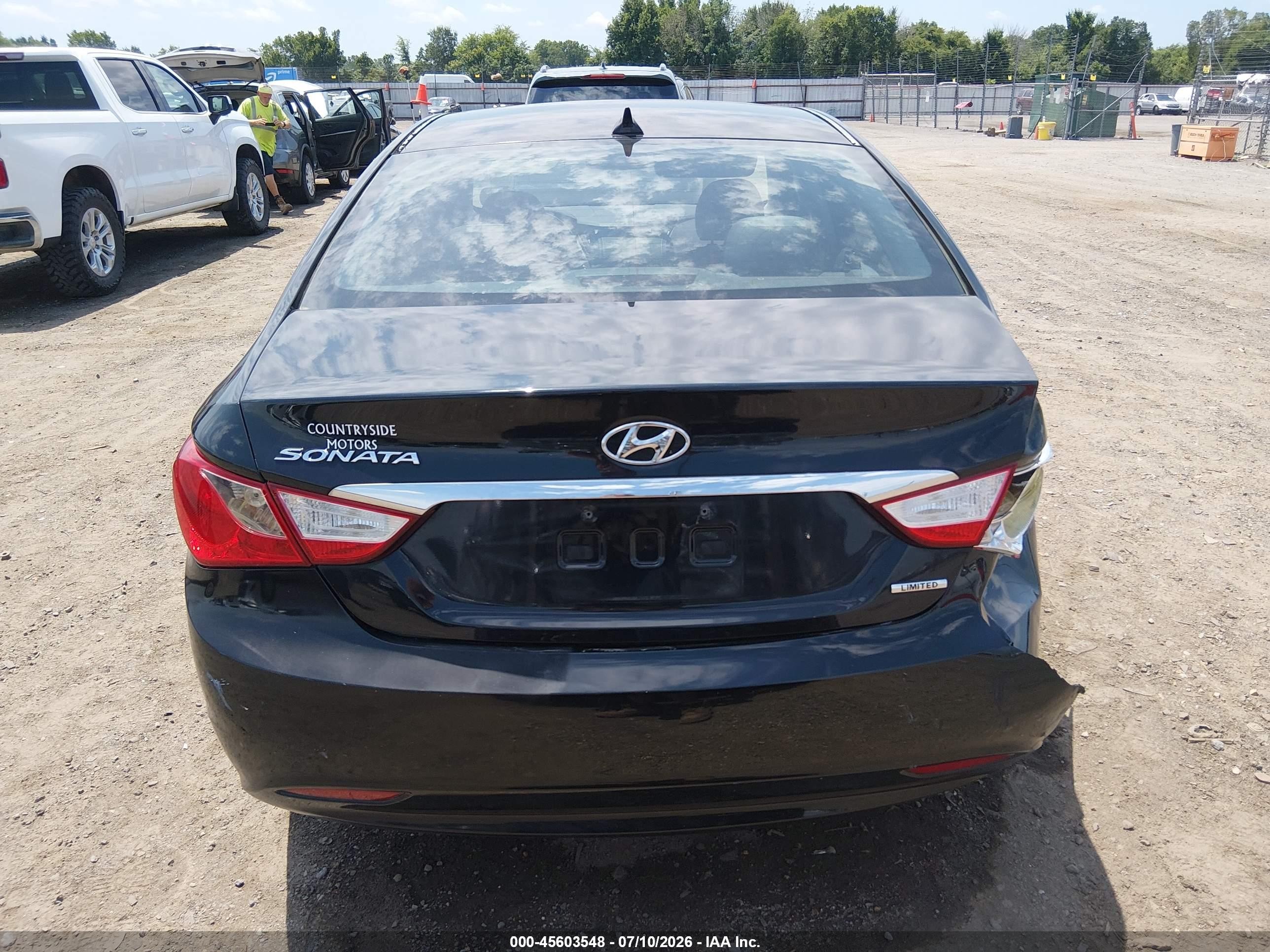 2013 Hyundai Sonata Limited Black vin: 5NPEC4AC8DH599008