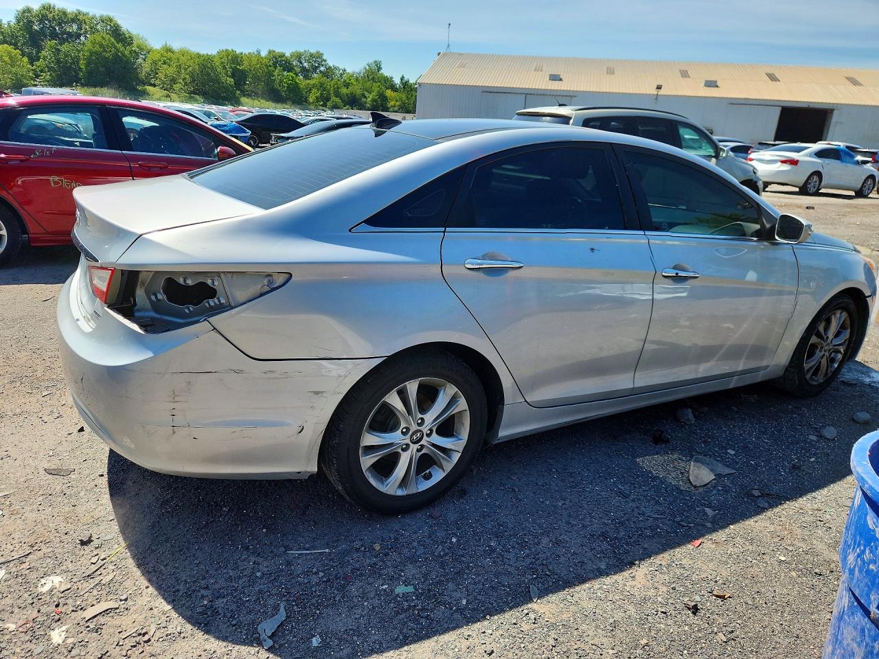 2013 Hyundai Sonata Limited Silver vin: 5NPEC4AC8DH616180