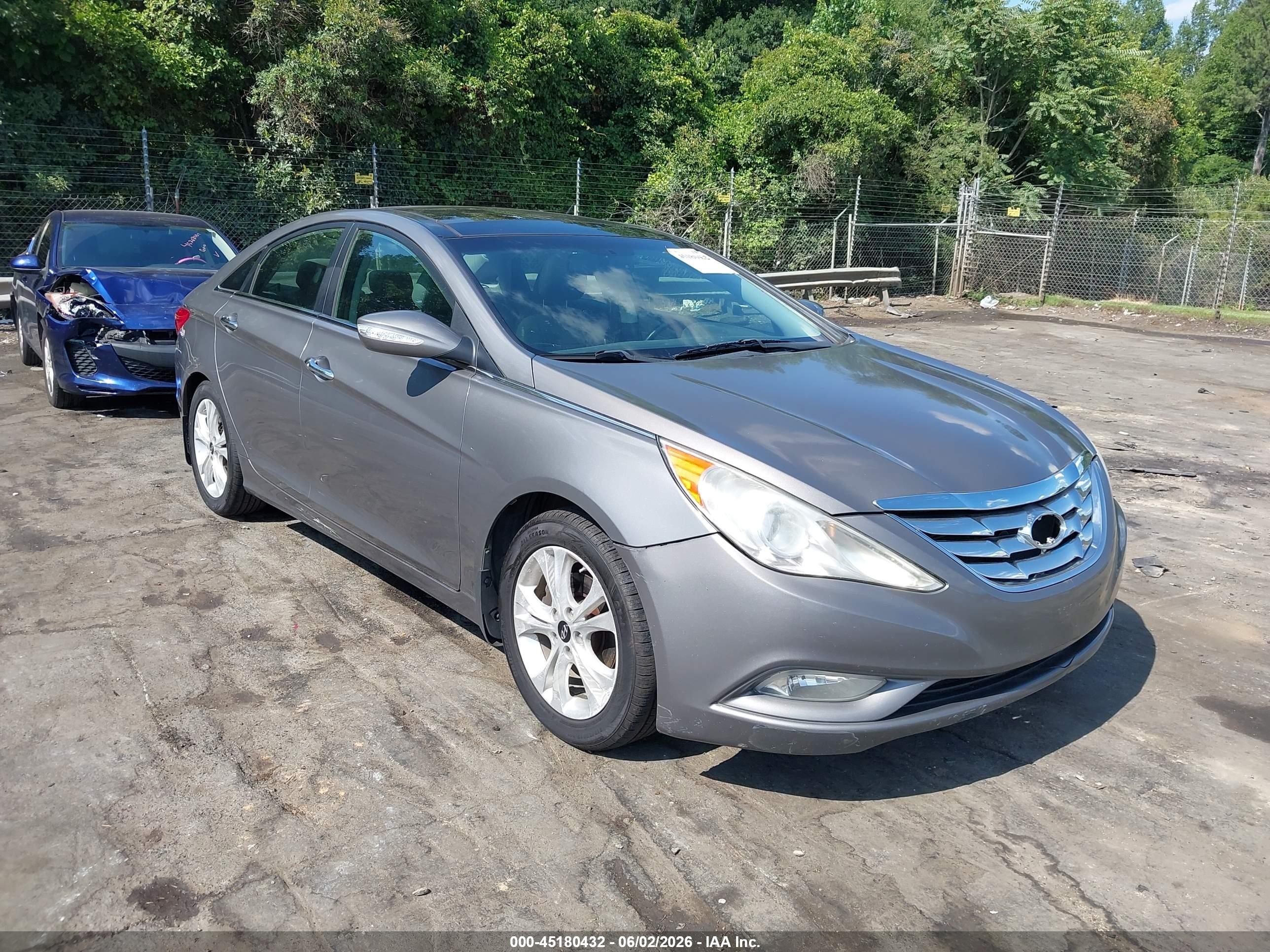 2013 Hyundai Sonata Limited Gray vin: 5NPEC4AC8DH629124
