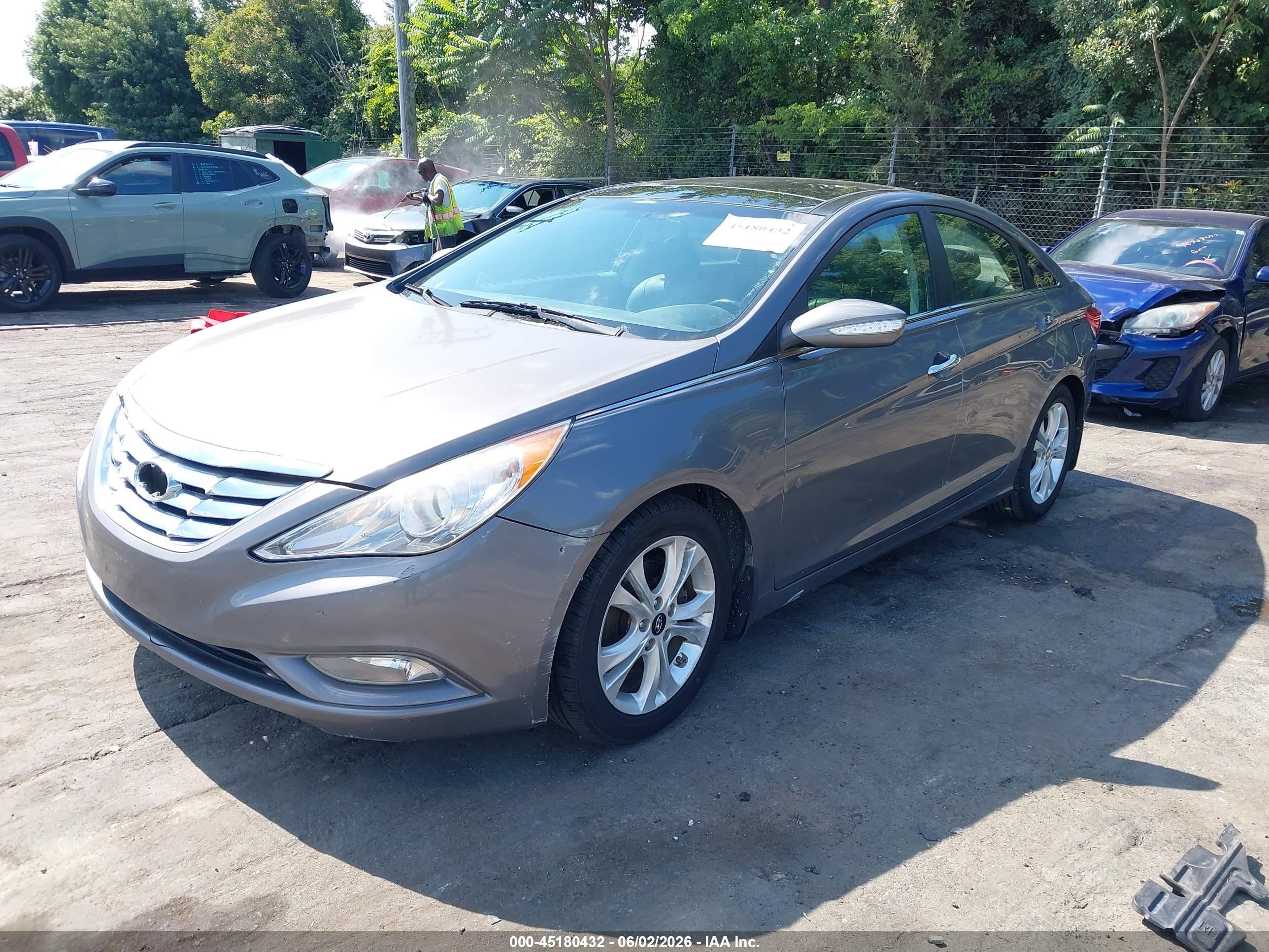 2013 Hyundai Sonata Limited Gray vin: 5NPEC4AC8DH629124