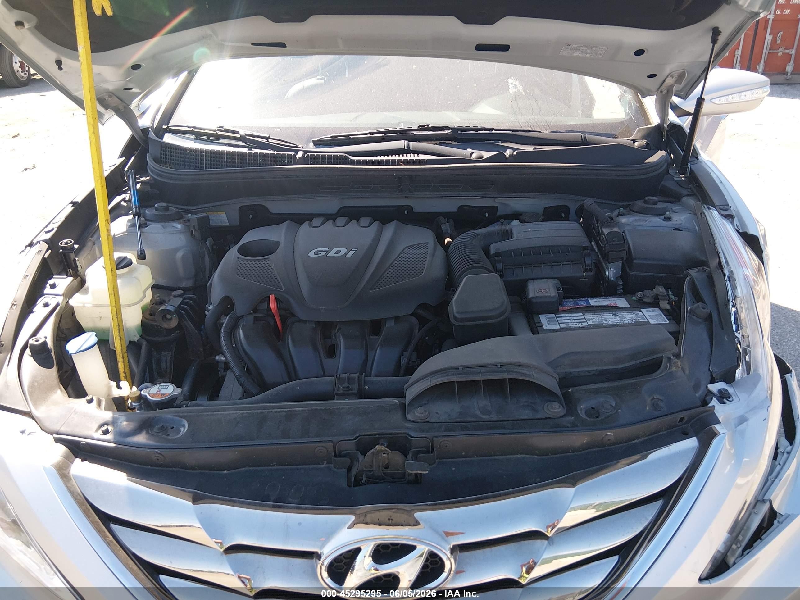 2013 Hyundai Sonata Limited Silver vin: 5NPEC4AC8DH631388
