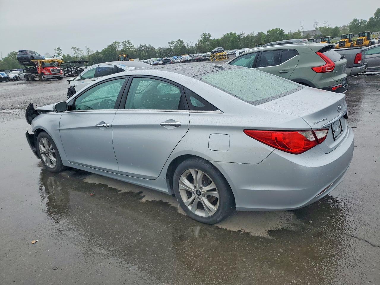 2013 Hyundai Sonata Limited Silver vin: 5NPEC4AC8DH639460