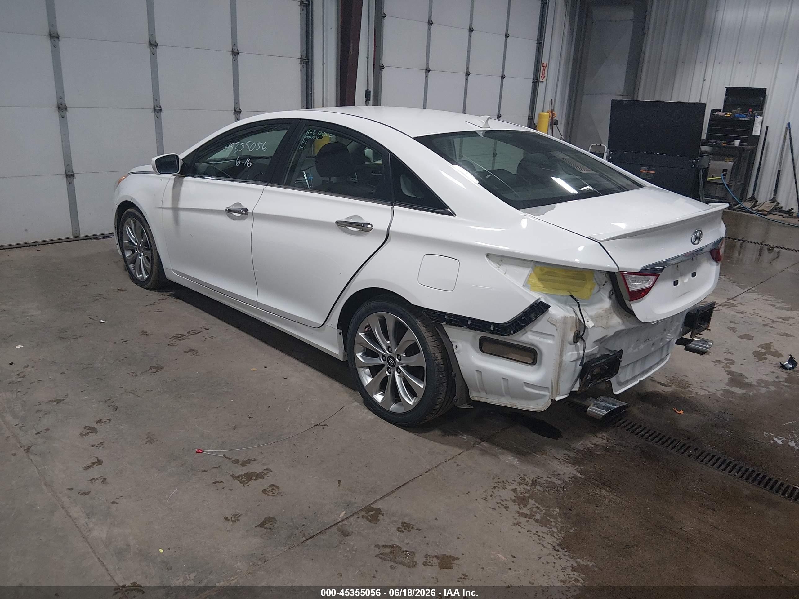 2013 Hyundai Sonata Se White vin: 5NPEC4AC8DH667193