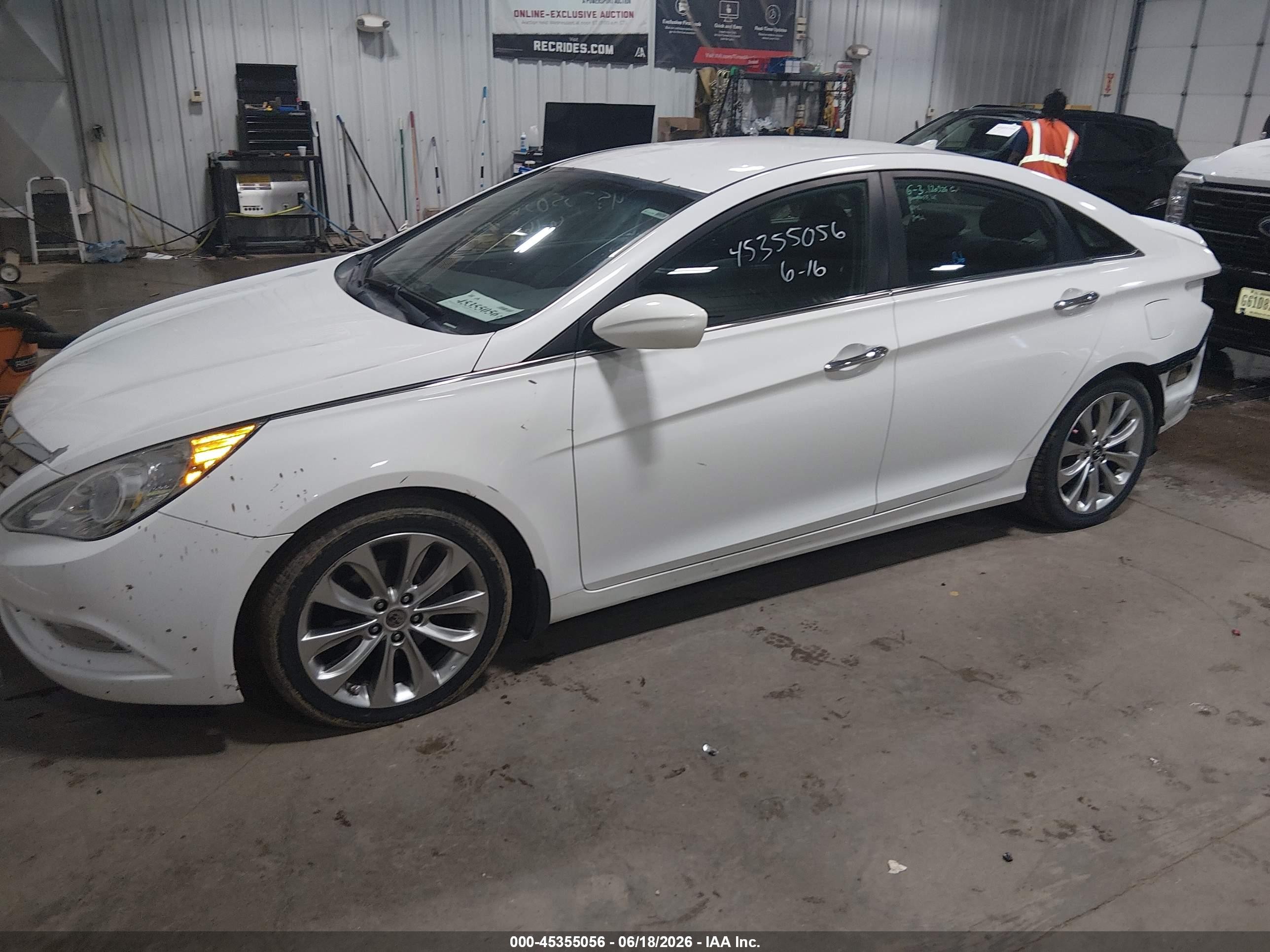 2013 Hyundai Sonata Se White vin: 5NPEC4AC8DH667193