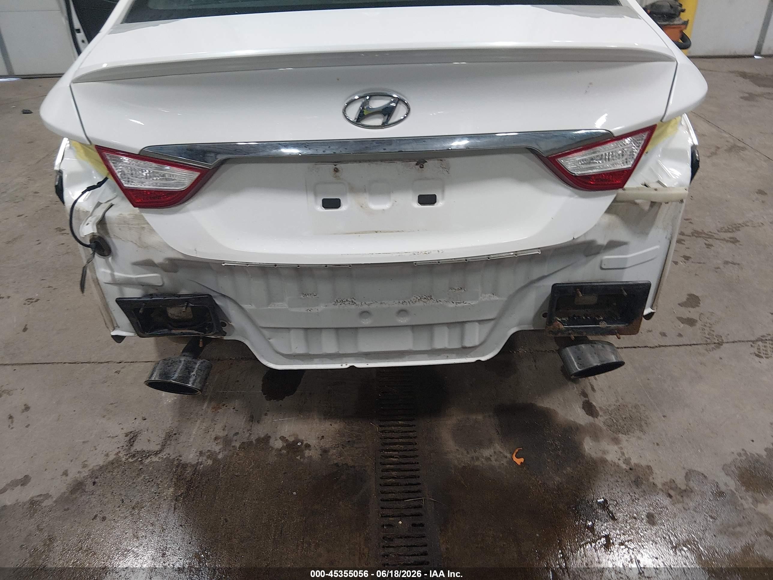 2013 Hyundai Sonata Se White vin: 5NPEC4AC8DH667193