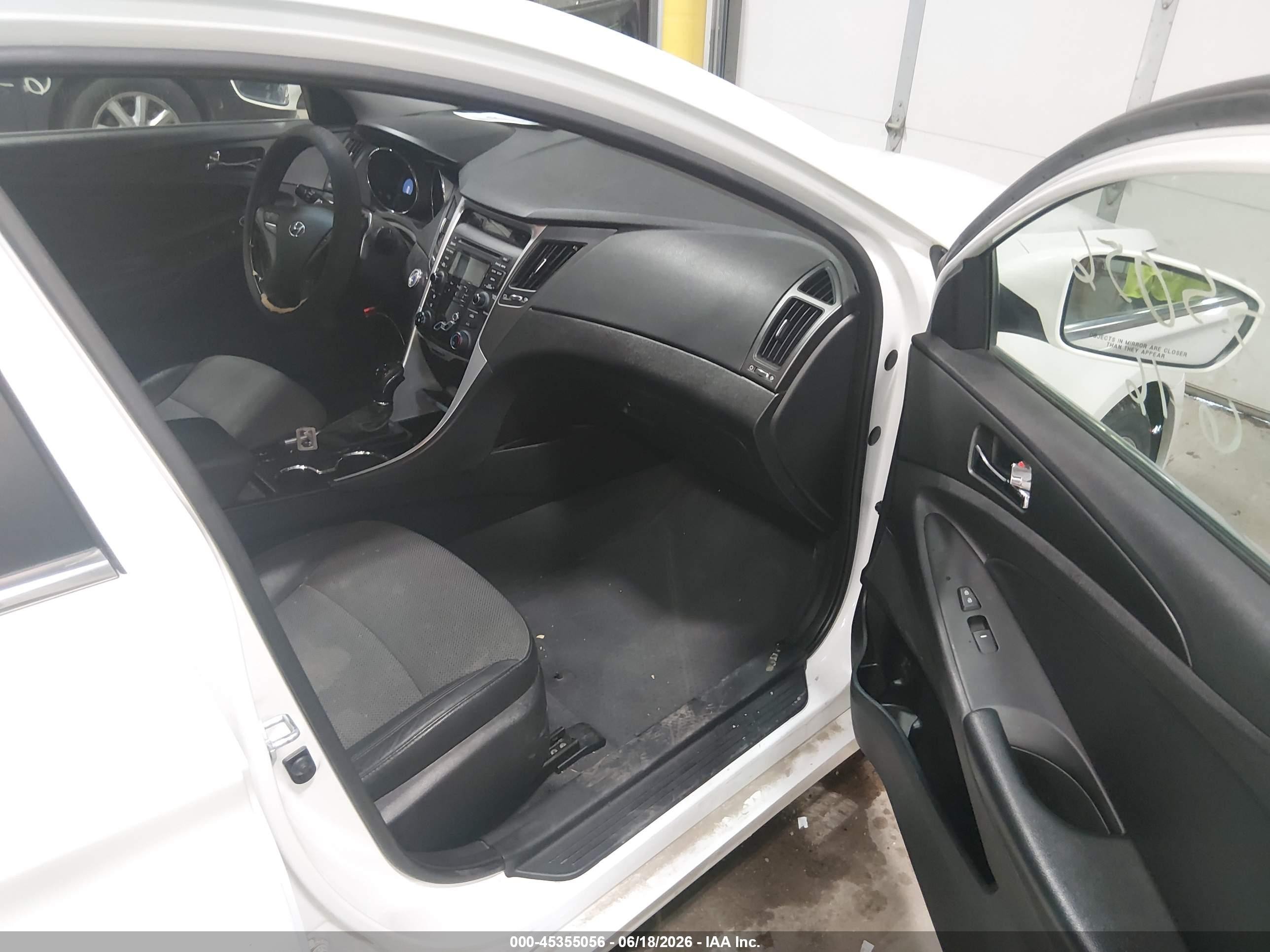 2013 Hyundai Sonata Se White vin: 5NPEC4AC8DH667193