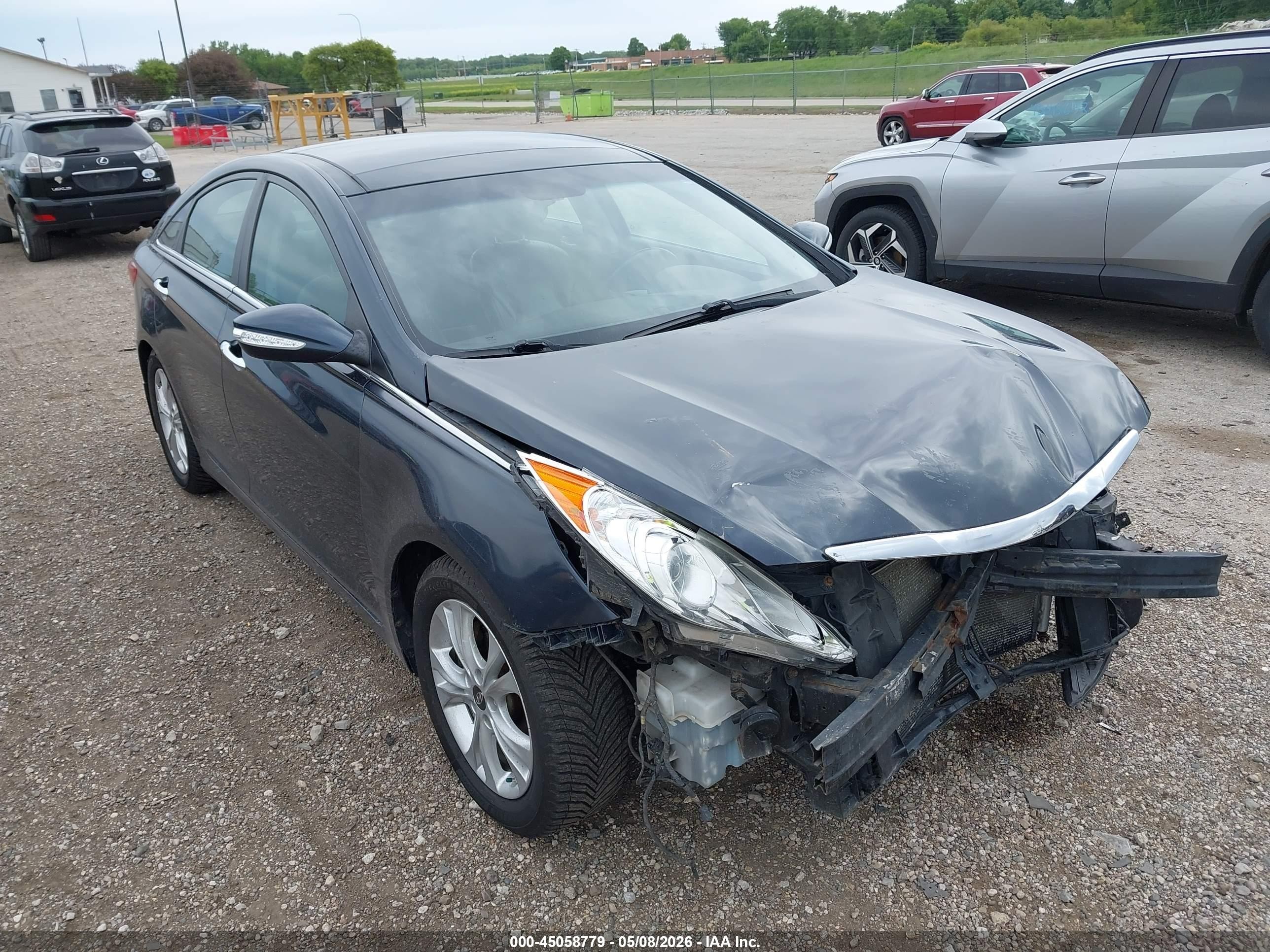 2013 Hyundai Sonata Limited Серый vin: 5NPEC4AC8DH675813