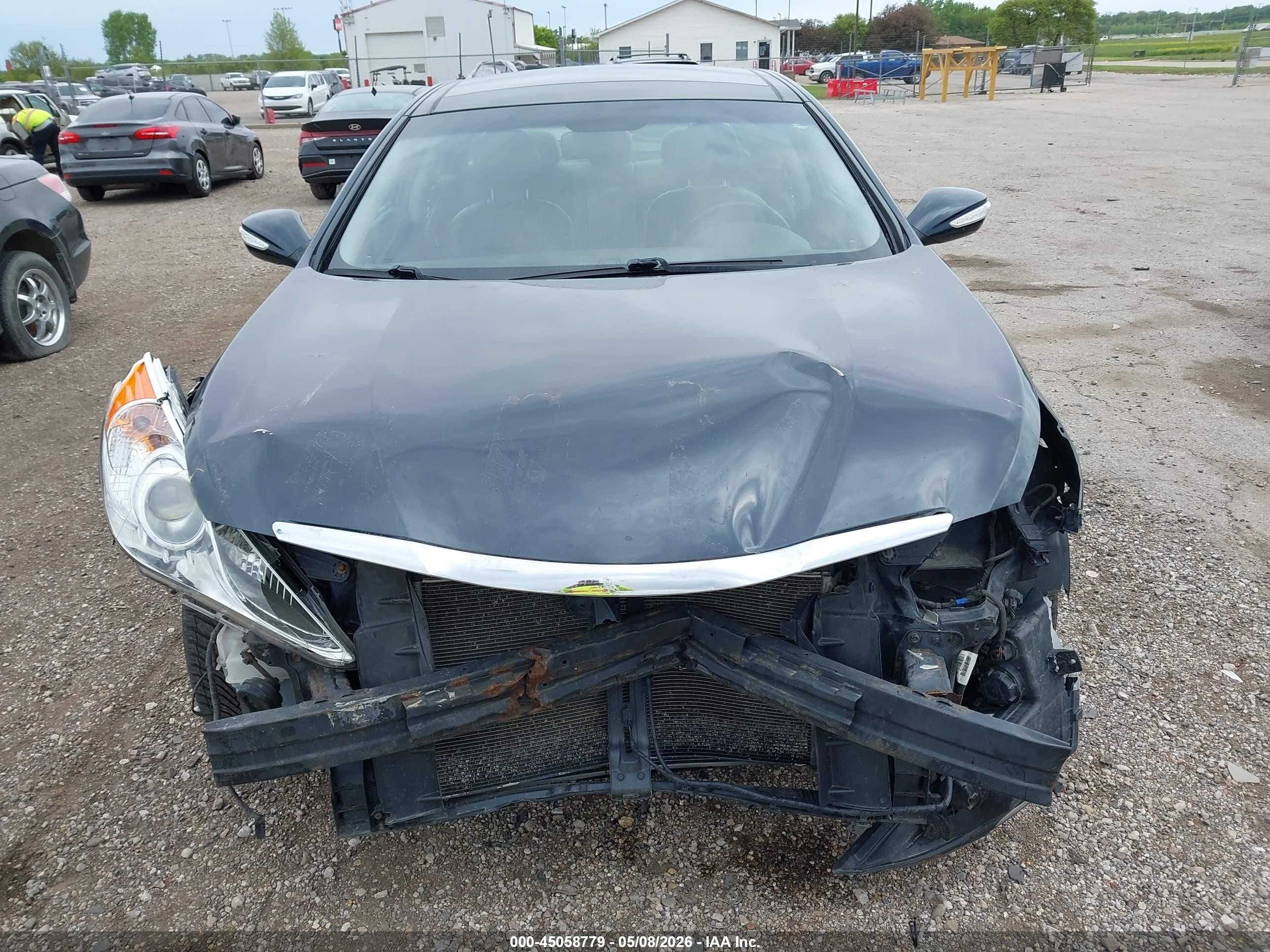 2013 Hyundai Sonata Limited Gray vin: 5NPEC4AC8DH675813