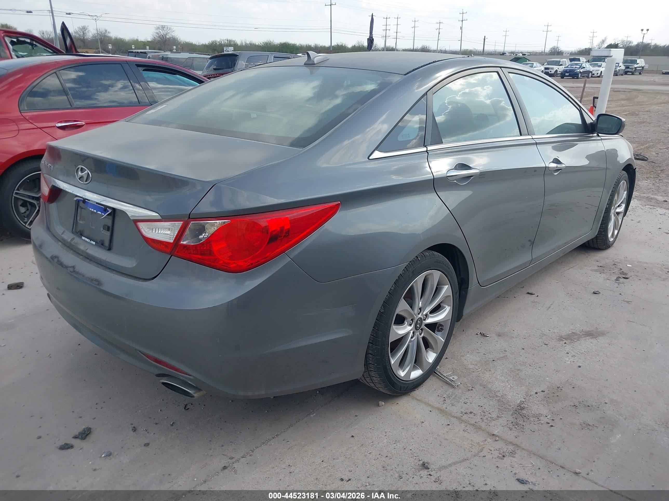 2013 Hyundai Sonata Se Gray vin: 5NPEC4AC8DH707241