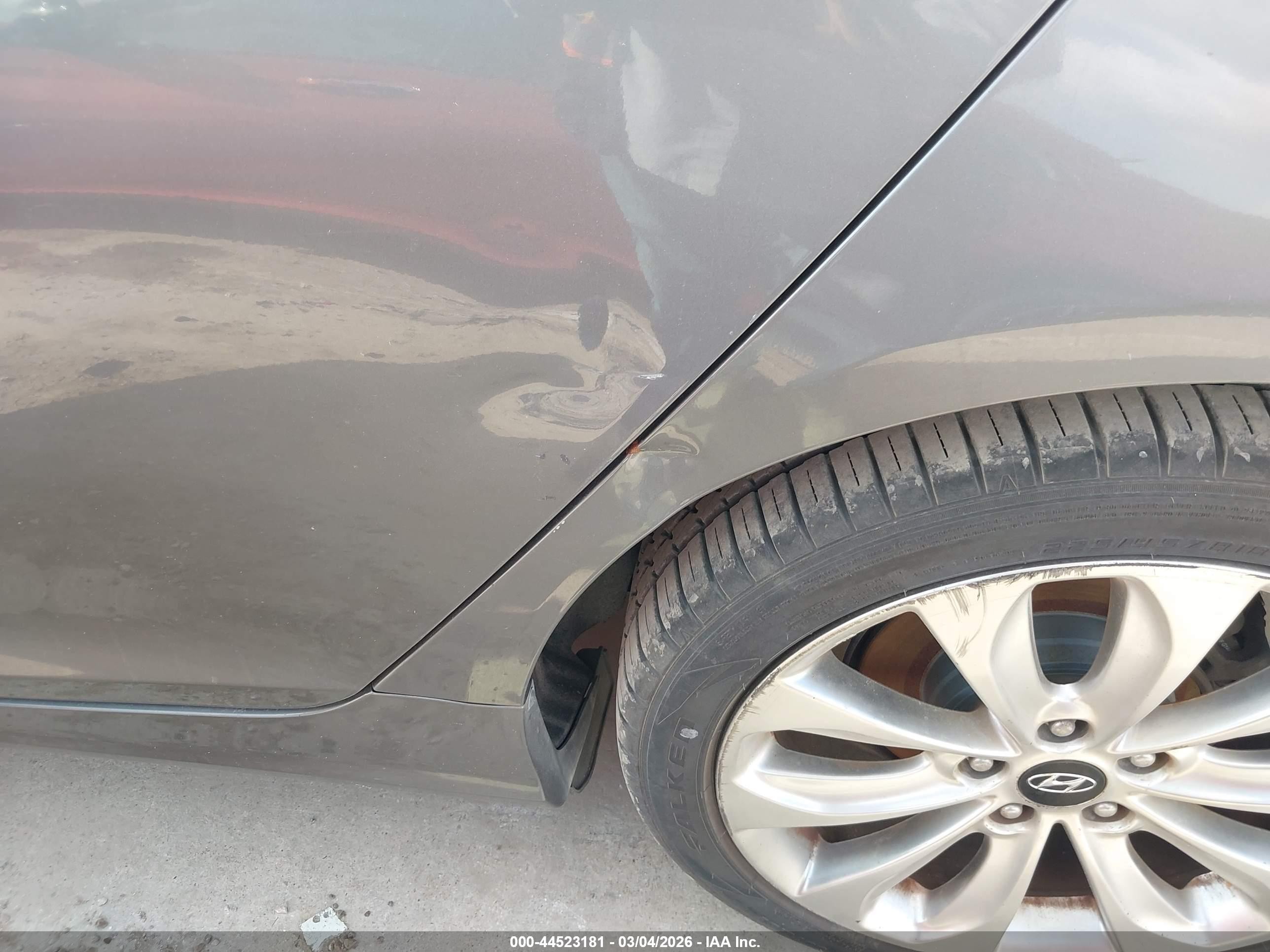 2013 Hyundai Sonata Se Gray vin: 5NPEC4AC8DH707241