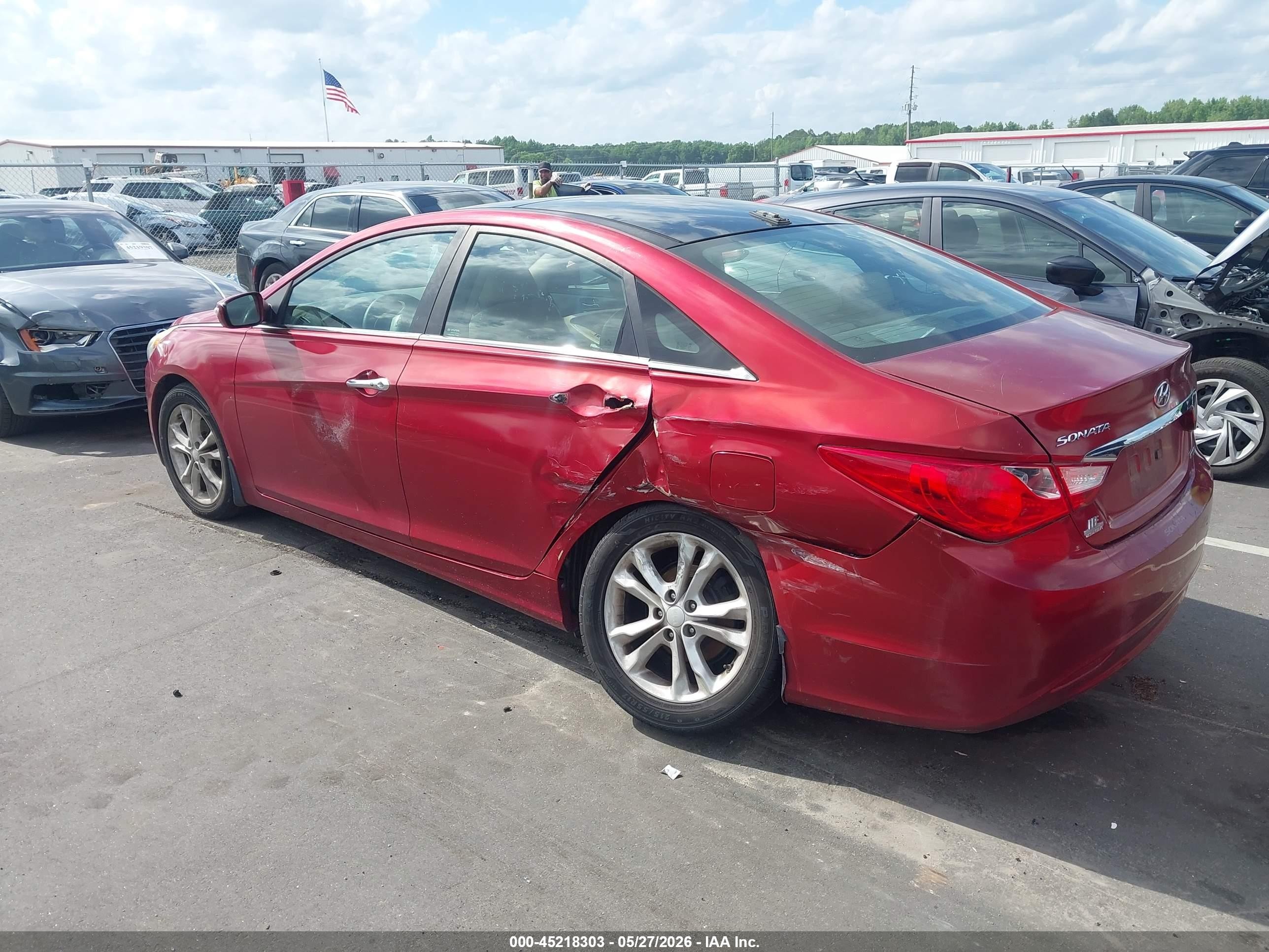 2013 Hyundai Sonata Limited Red vin: 5NPEC4AC8DH734116