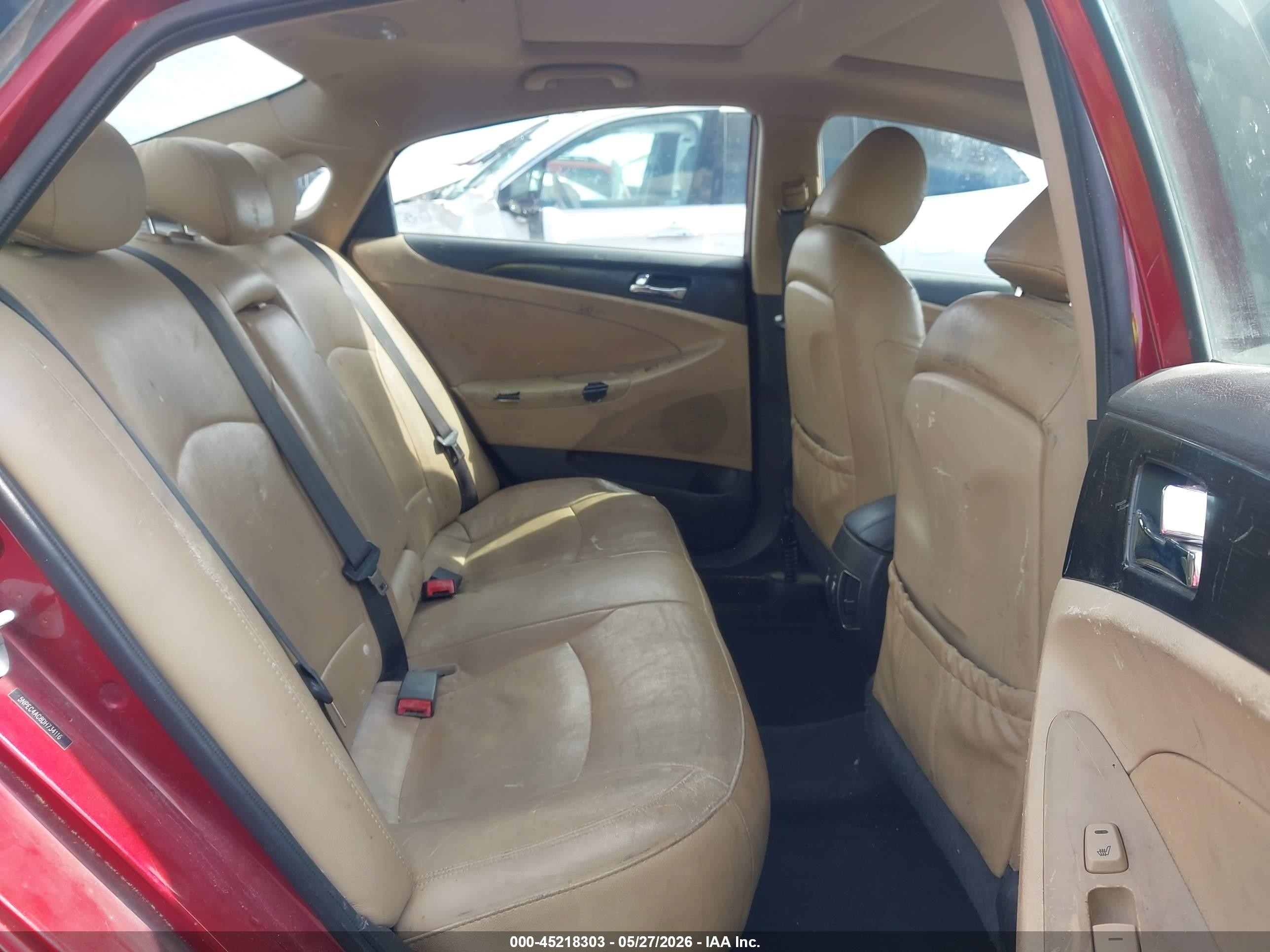 2013 Hyundai Sonata Limited Red vin: 5NPEC4AC8DH734116