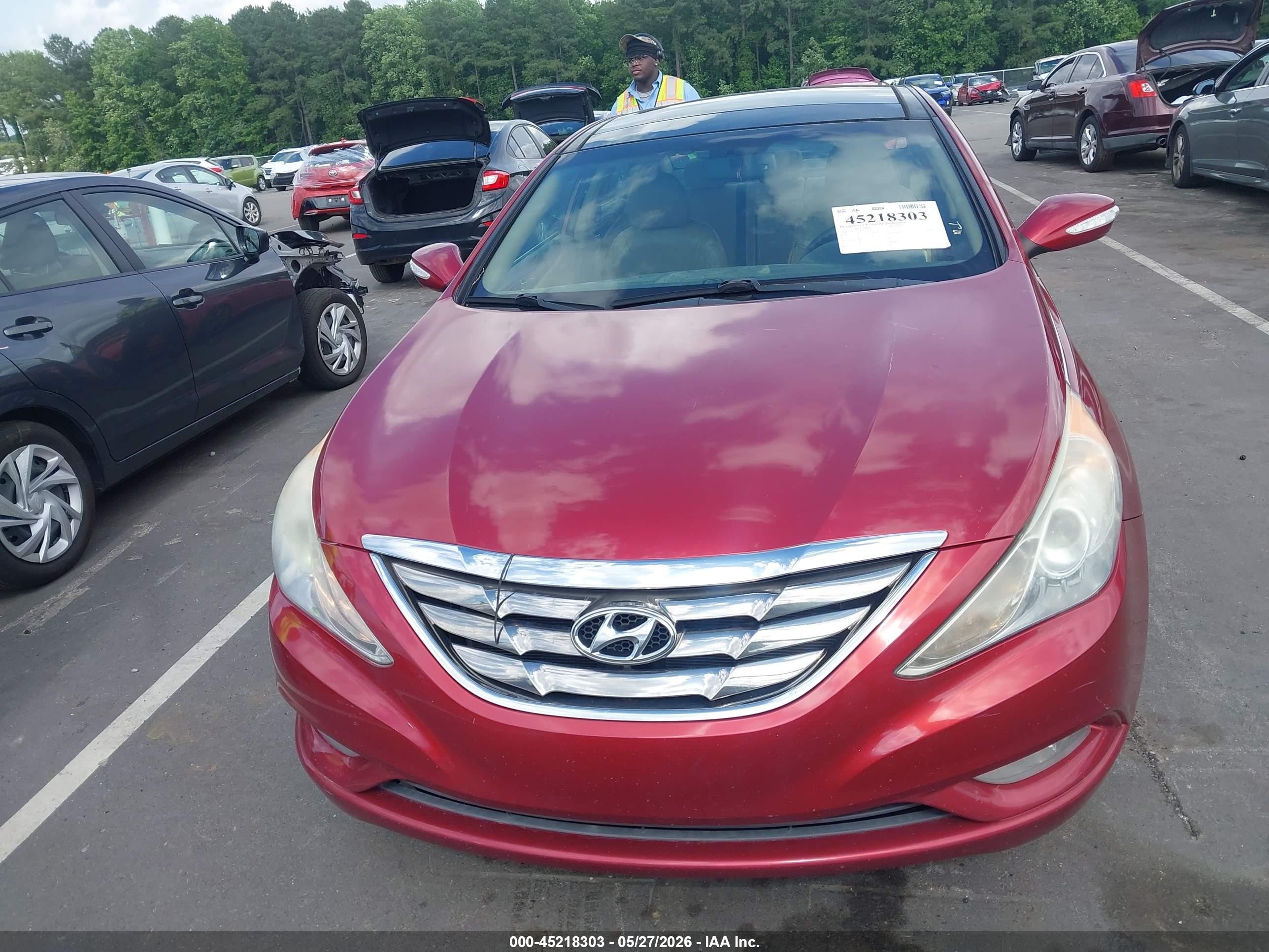 2013 Hyundai Sonata Limited Red vin: 5NPEC4AC8DH734116
