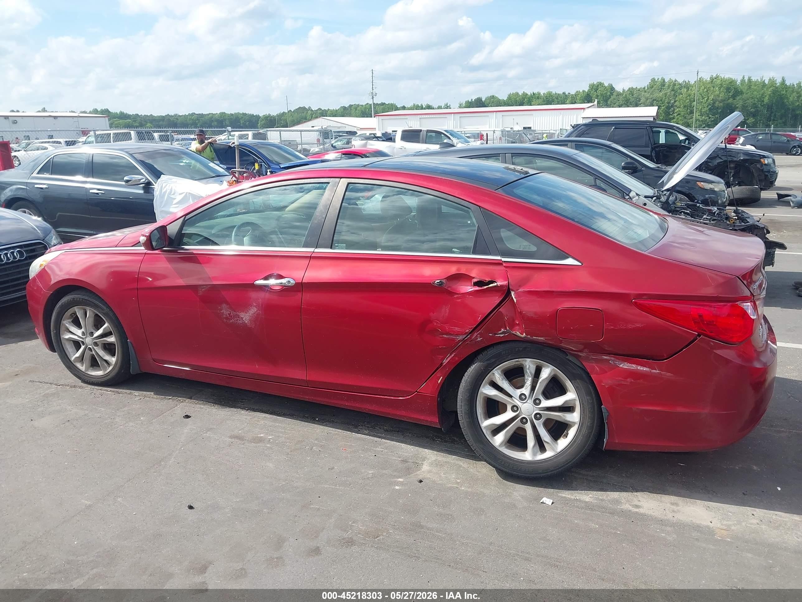 2013 Hyundai Sonata Limited Red vin: 5NPEC4AC8DH734116