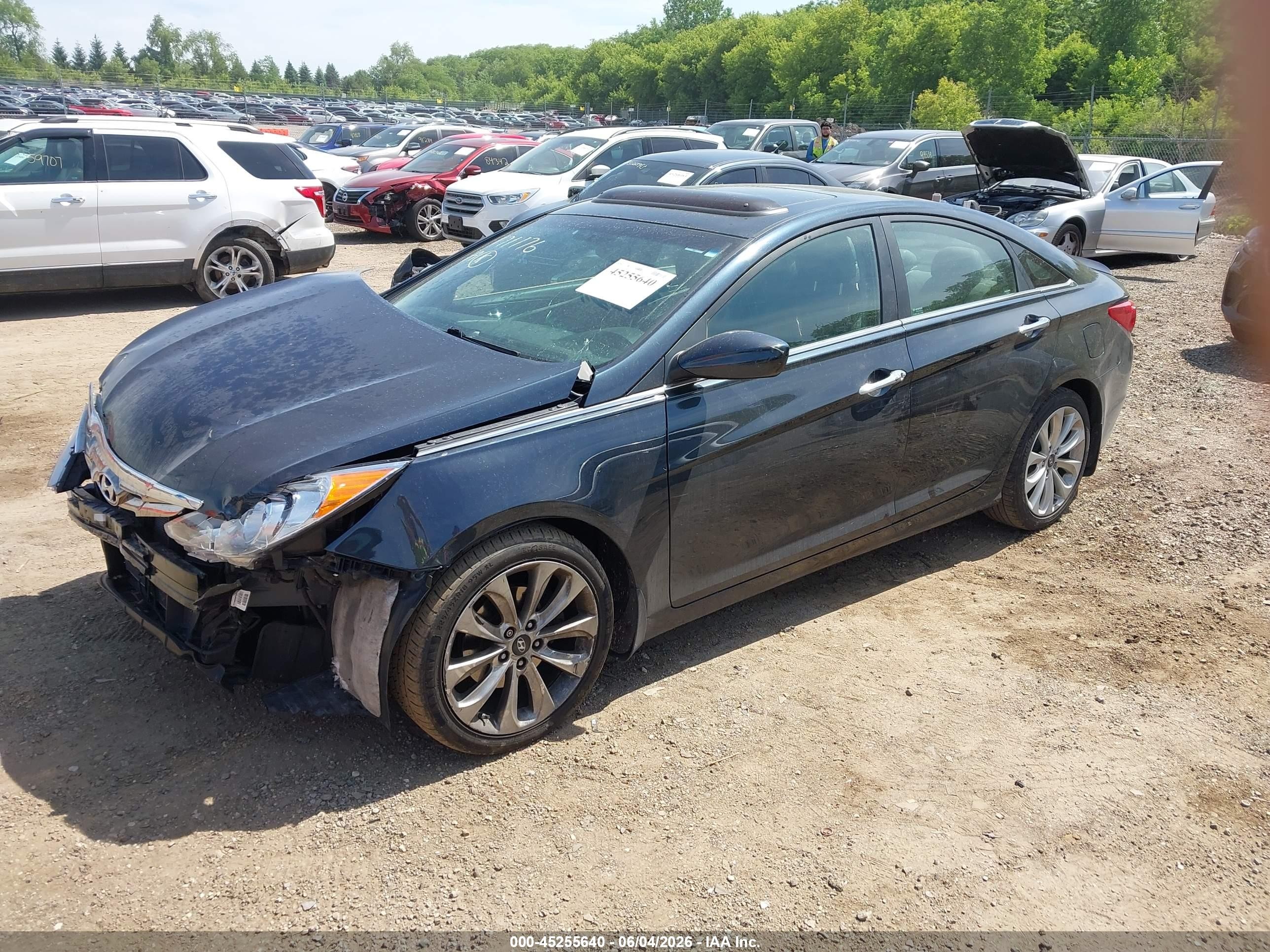 2013 Hyundai Sonata Se Dark Blue vin: 5NPEC4AC8DH776155