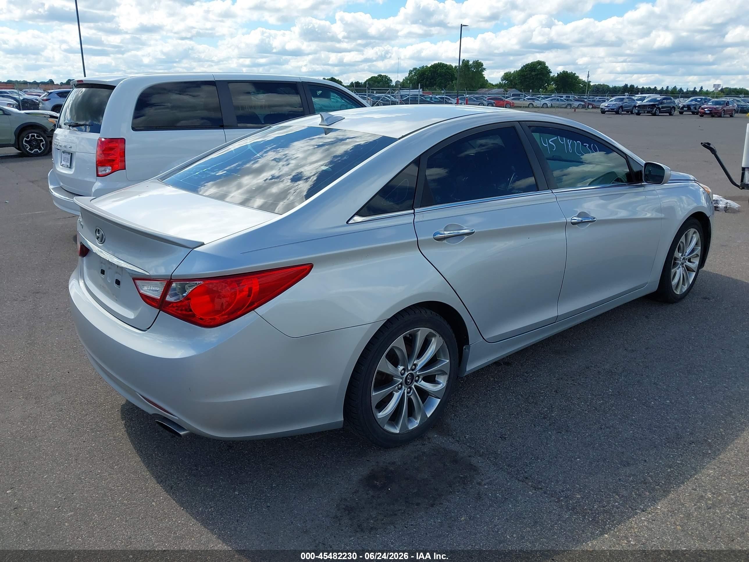 2013 Hyundai Sonata Se Silver vin: 5NPEC4AC8DH777953