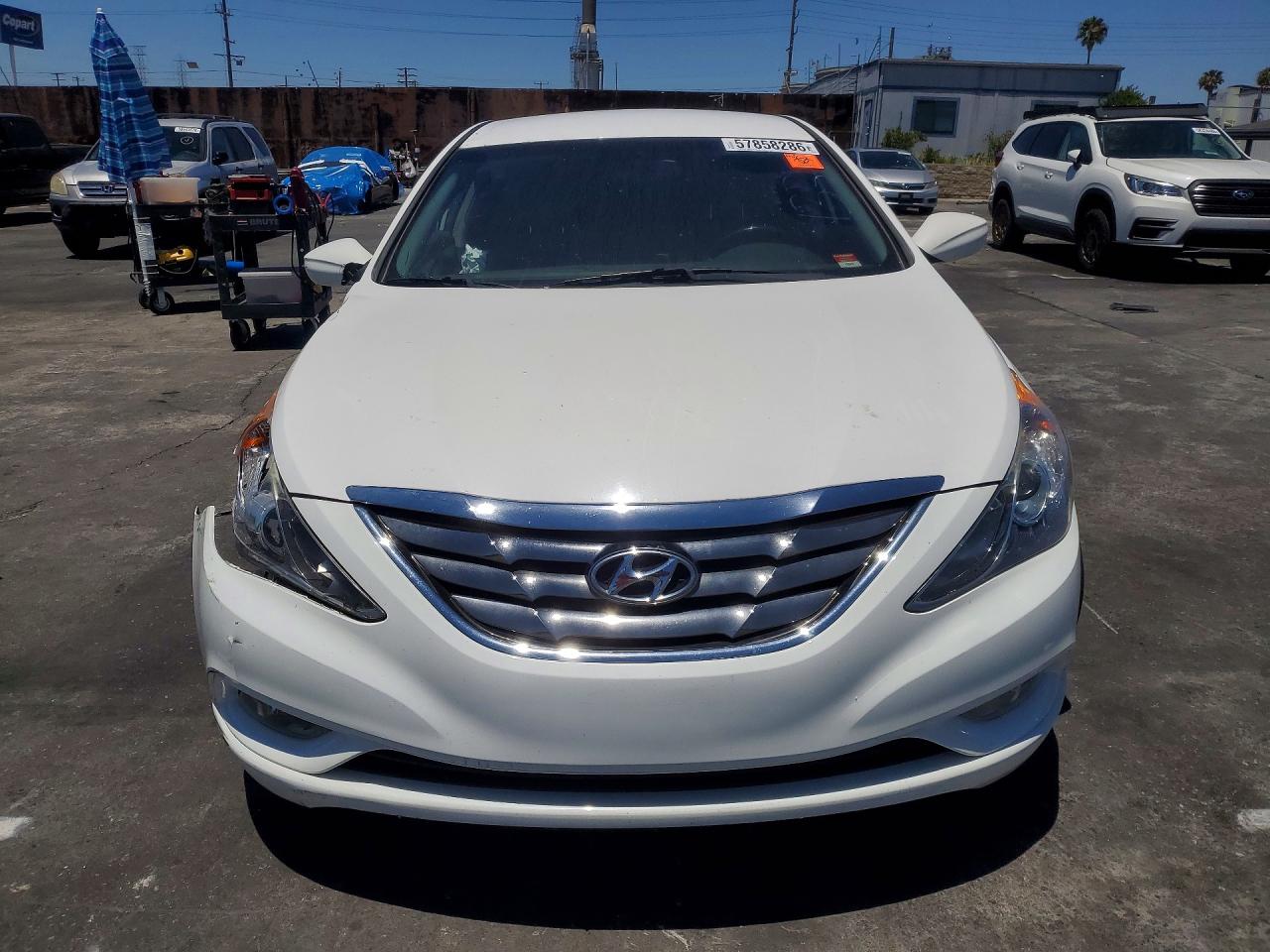 2013 Hyundai Sonata Se White vin: 5NPEC4AC8DH778083