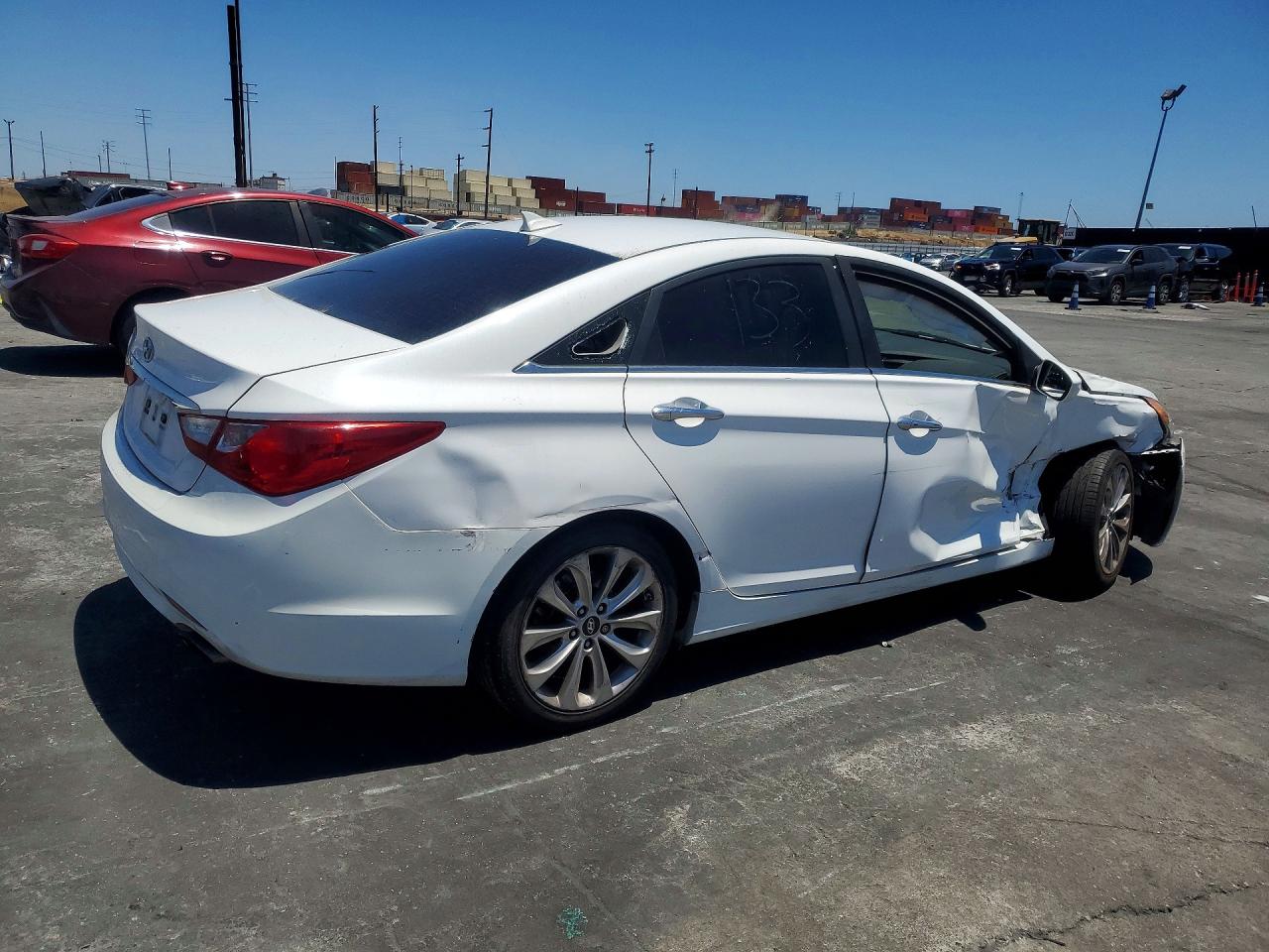 2013 Hyundai Sonata Se White vin: 5NPEC4AC8DH778083