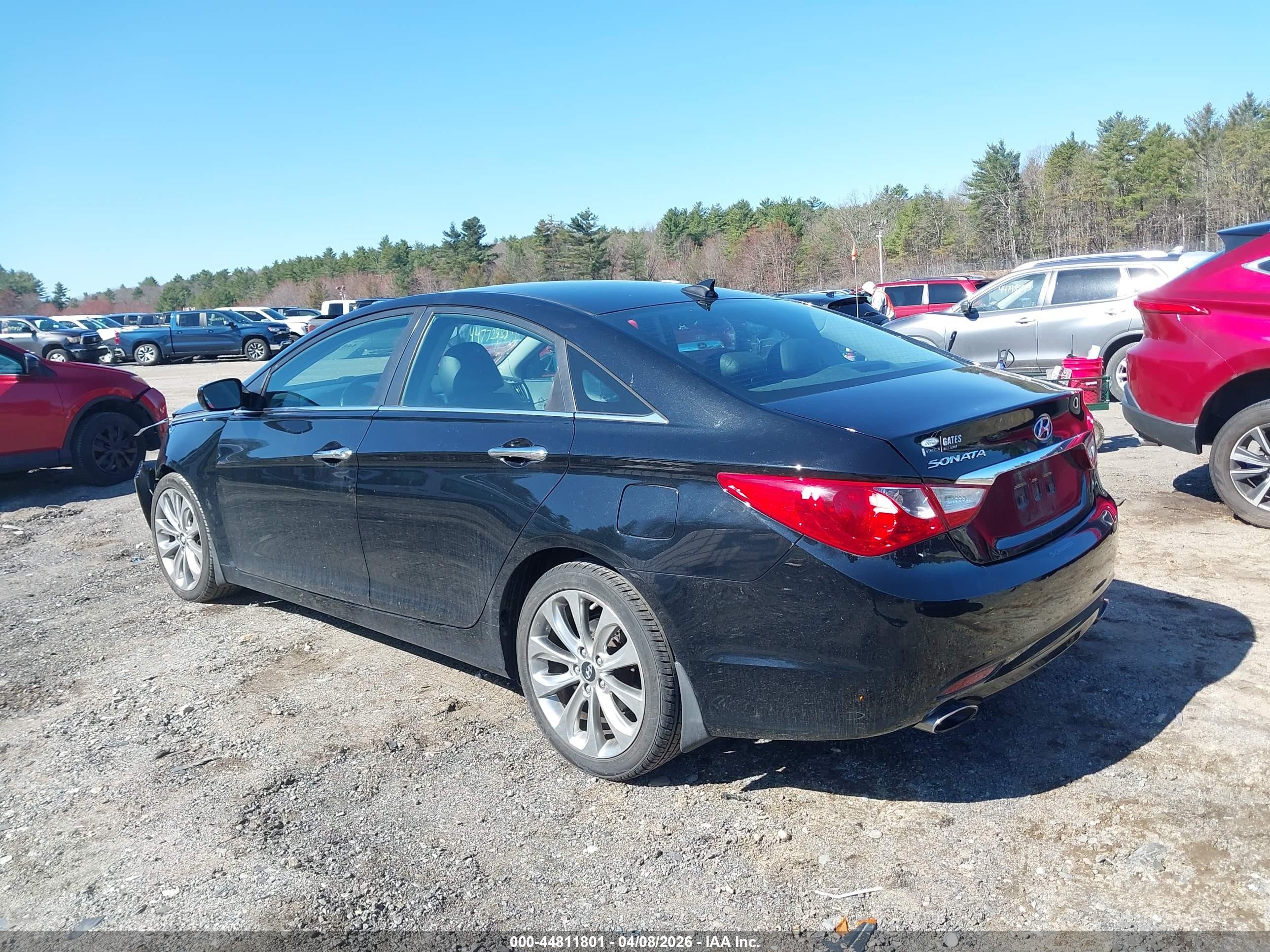 2013 Hyundai Sonata Se Black vin: 5NPEC4AC8DH807937