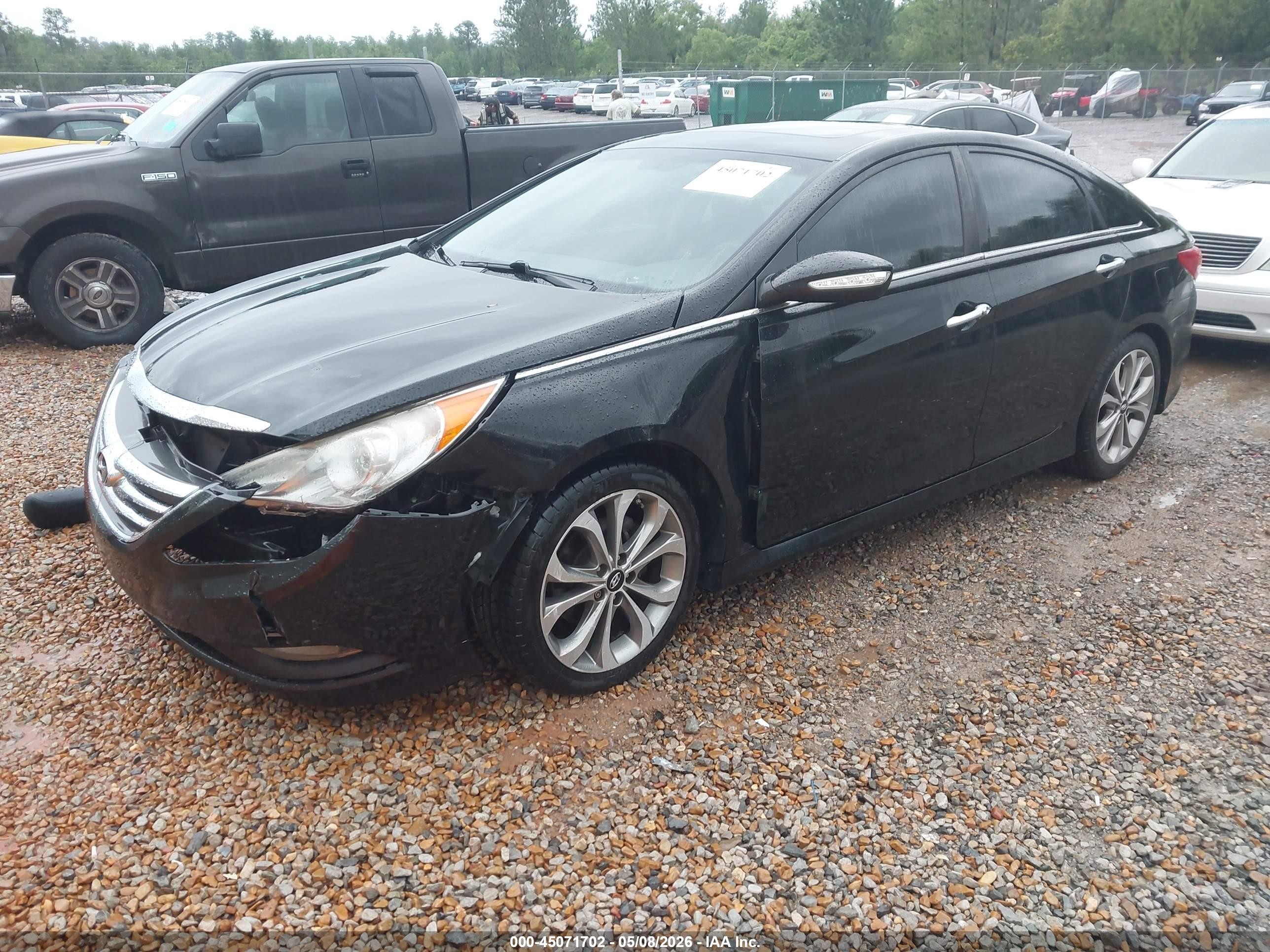 2014 Hyundai Sonata Se Black vin: 5NPEC4AC8EH835951