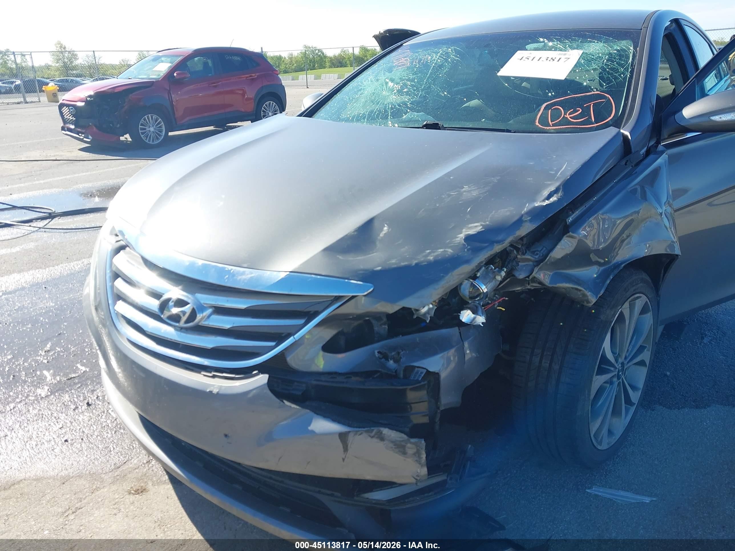 2014 Hyundai Sonata Se Gray vin: 5NPEC4AC8EH842513