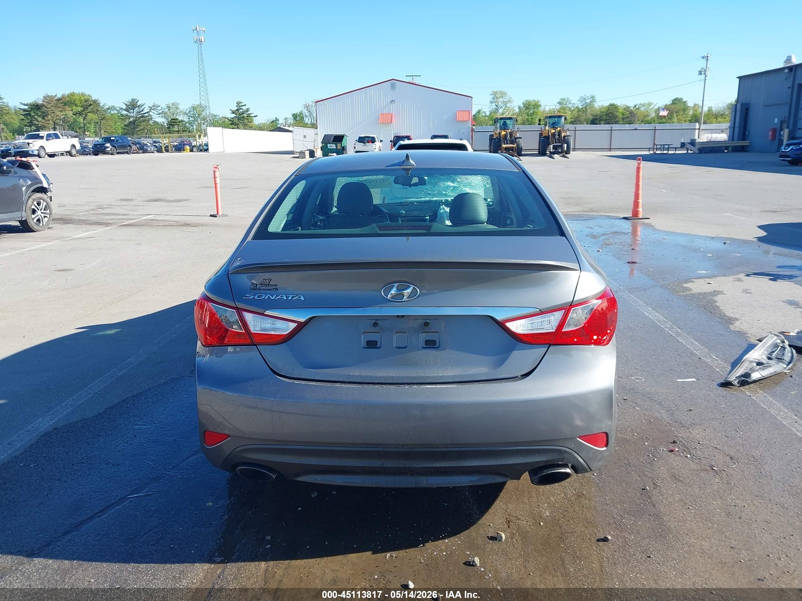 2014 Hyundai Sonata Se Gray vin: 5NPEC4AC8EH842513