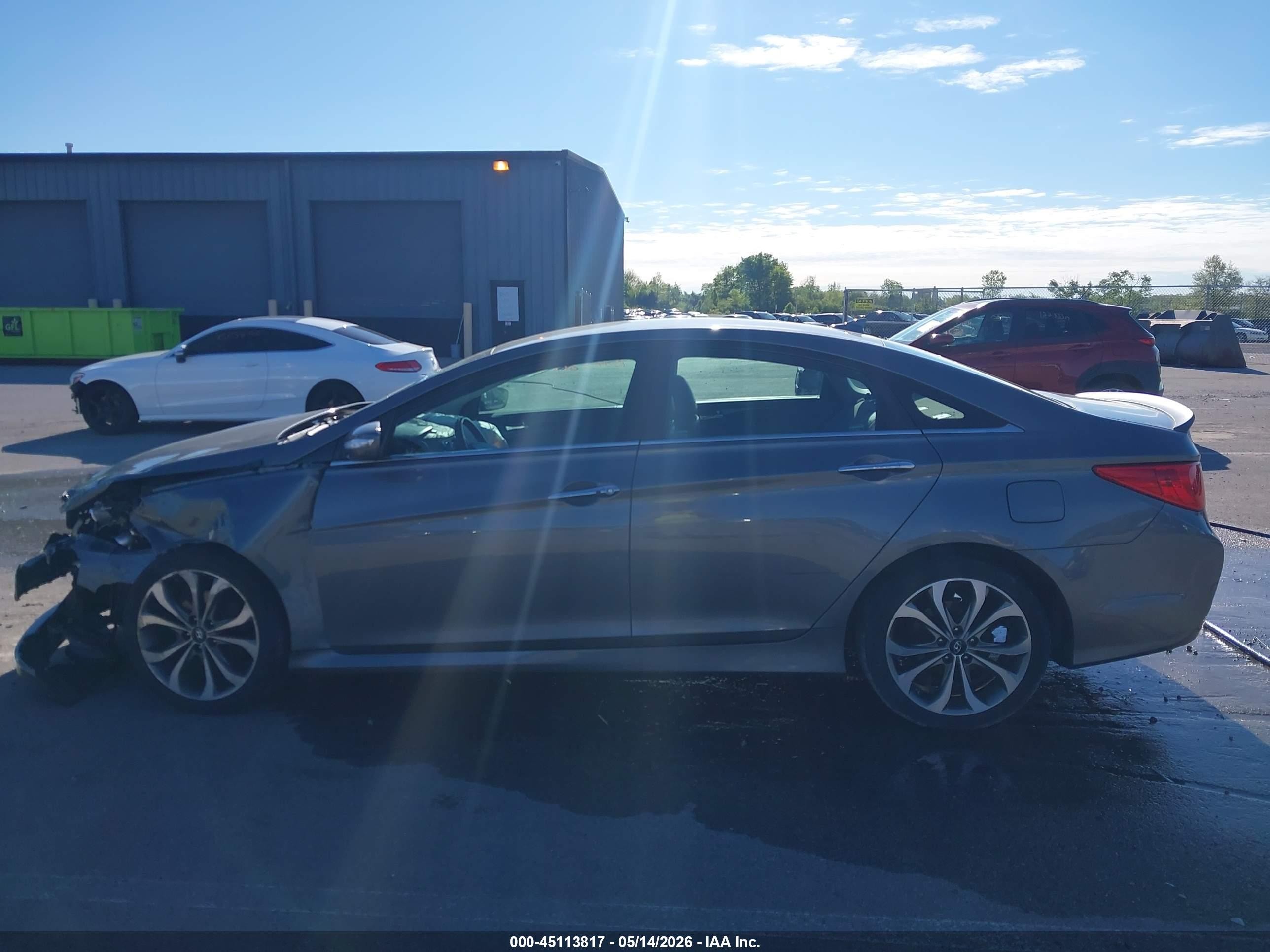 2014 Hyundai Sonata Se Gray vin: 5NPEC4AC8EH842513
