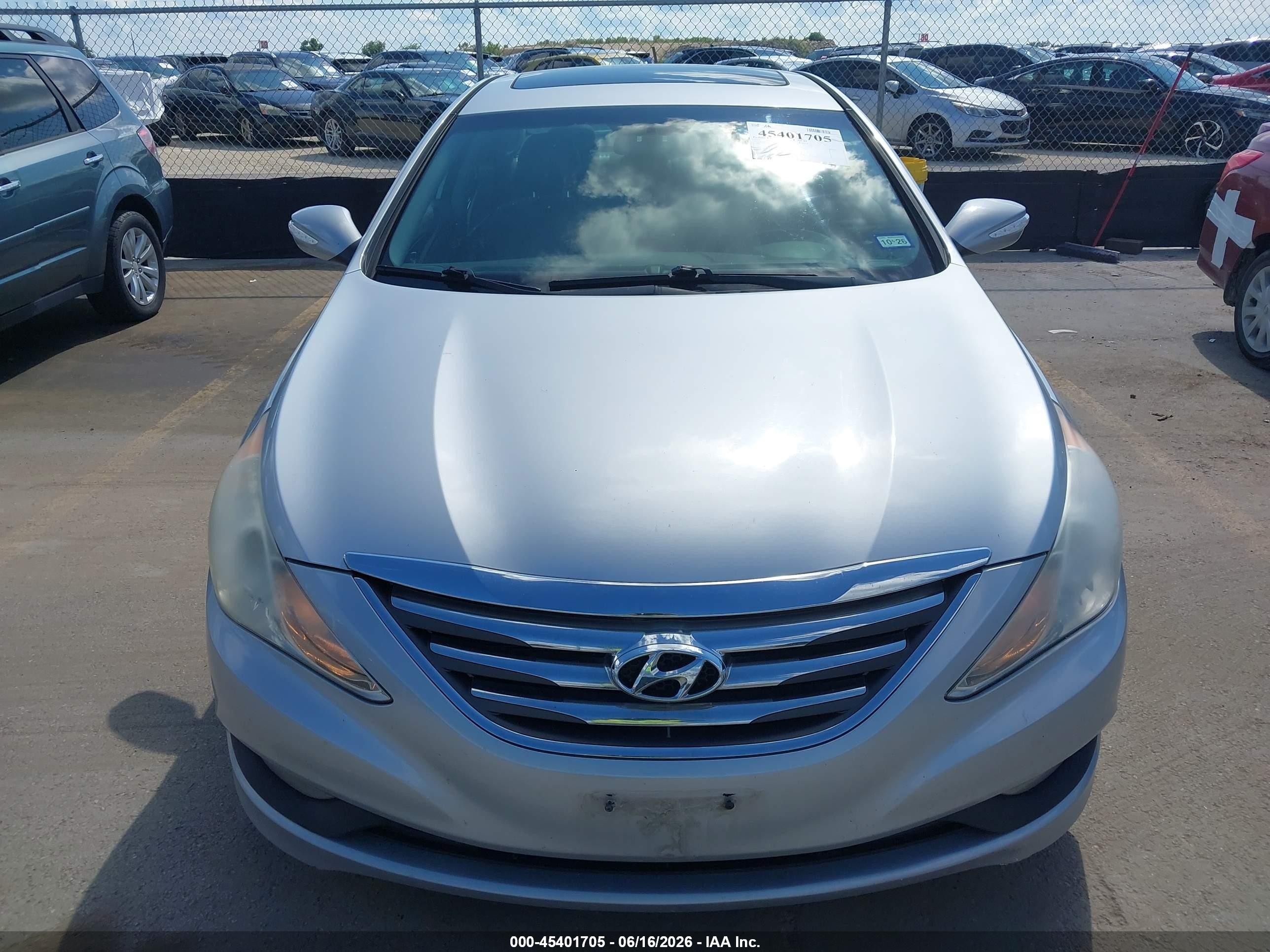 2014 Hyundai Sonata Se Silver vin: 5NPEC4AC8EH849073
