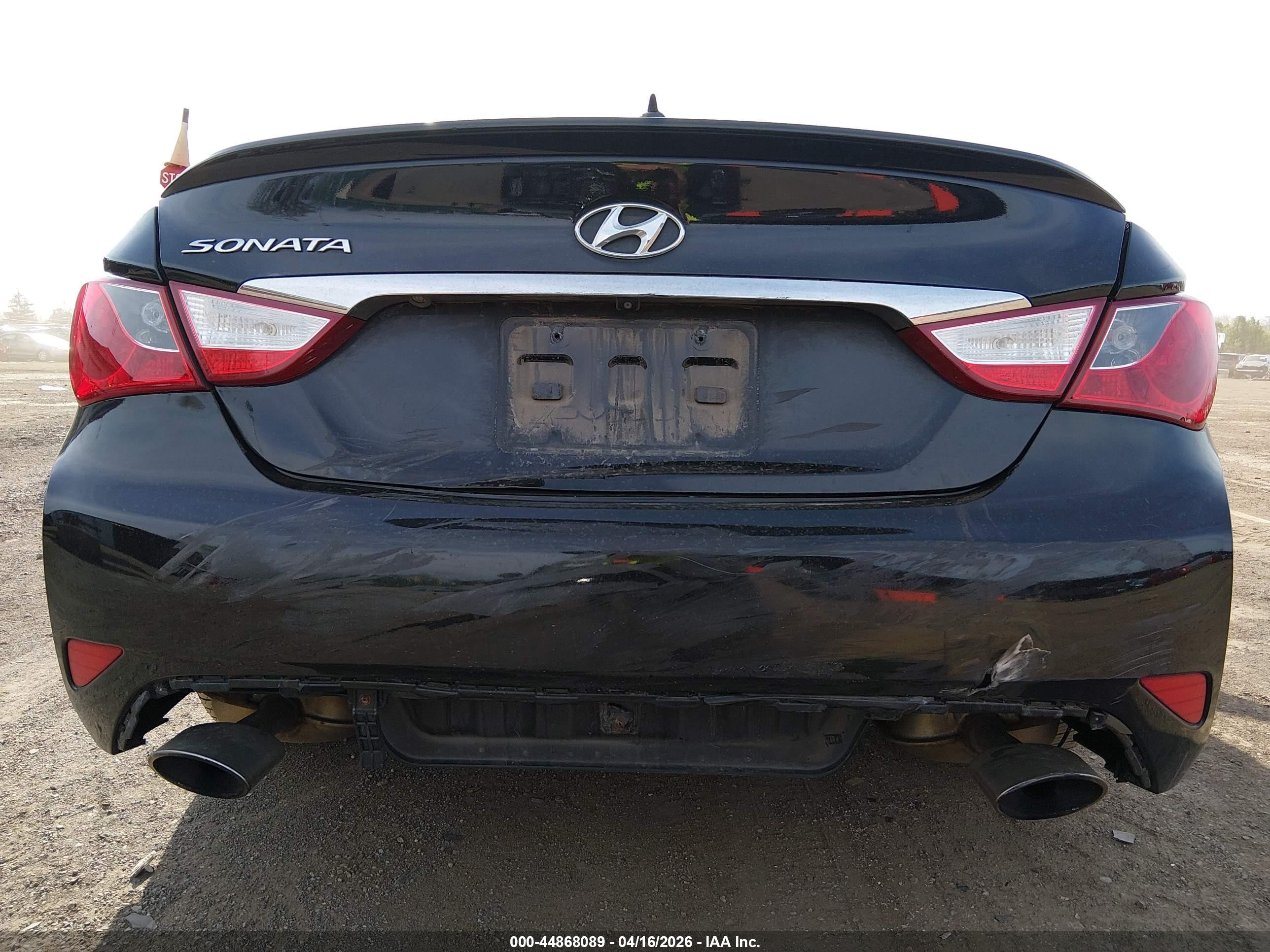2014 Hyundai Sonata Se Black vin: 5NPEC4AC8EH850238